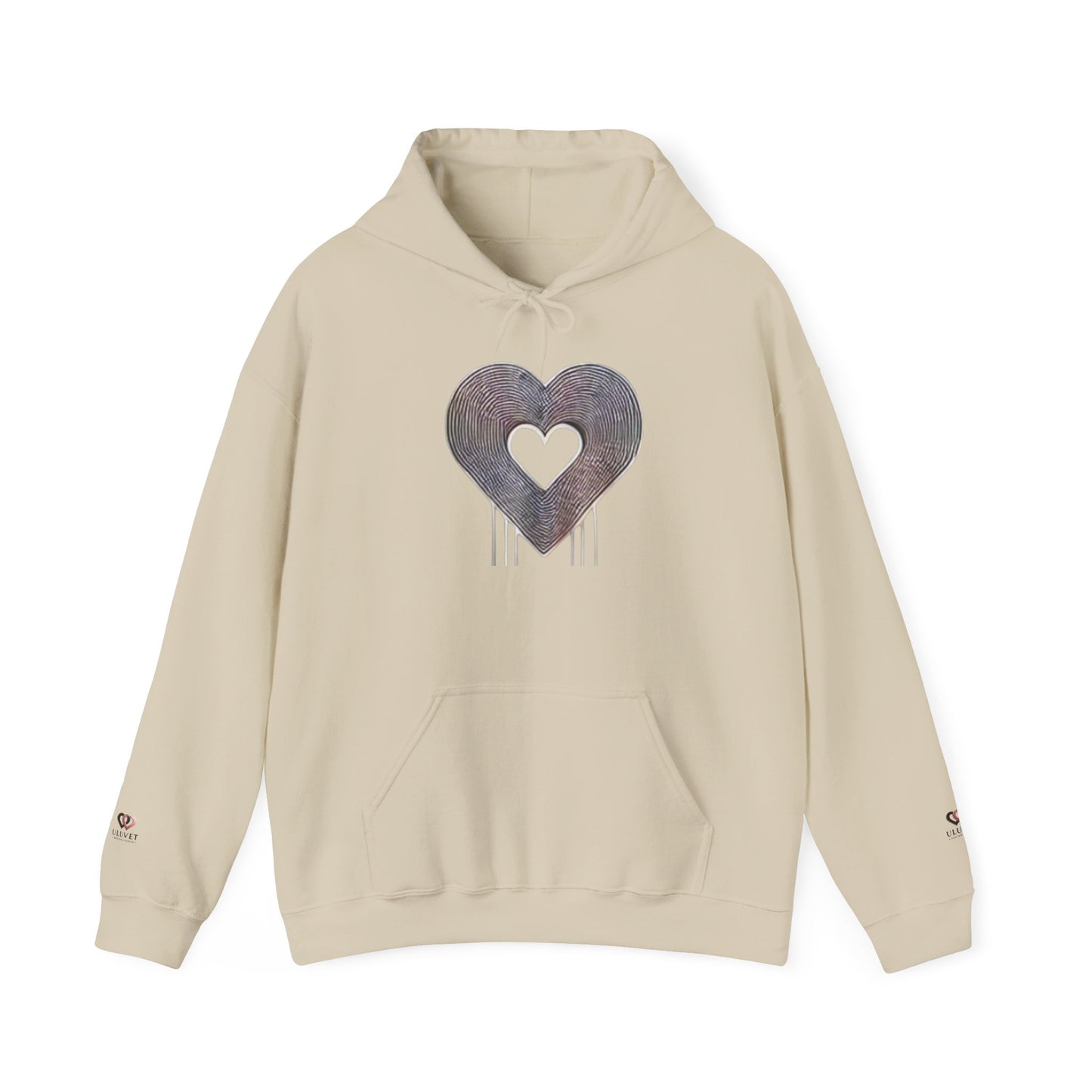 Heart Drip Unisex Hoodie, Cozy Pullover for Couples, Valentine's Day Gift, Cute Casualwear, Trendy Sweatshirt