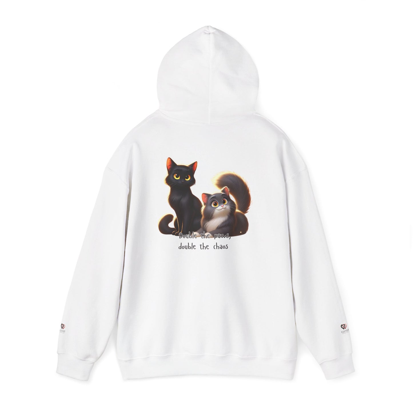 Charming Cat Sweatshirt for Cat Lovers, Cozy Hoodie for Winter, Ideal Gift for Pet Owners, Birthday, Holidays, Animal Themed Apparel