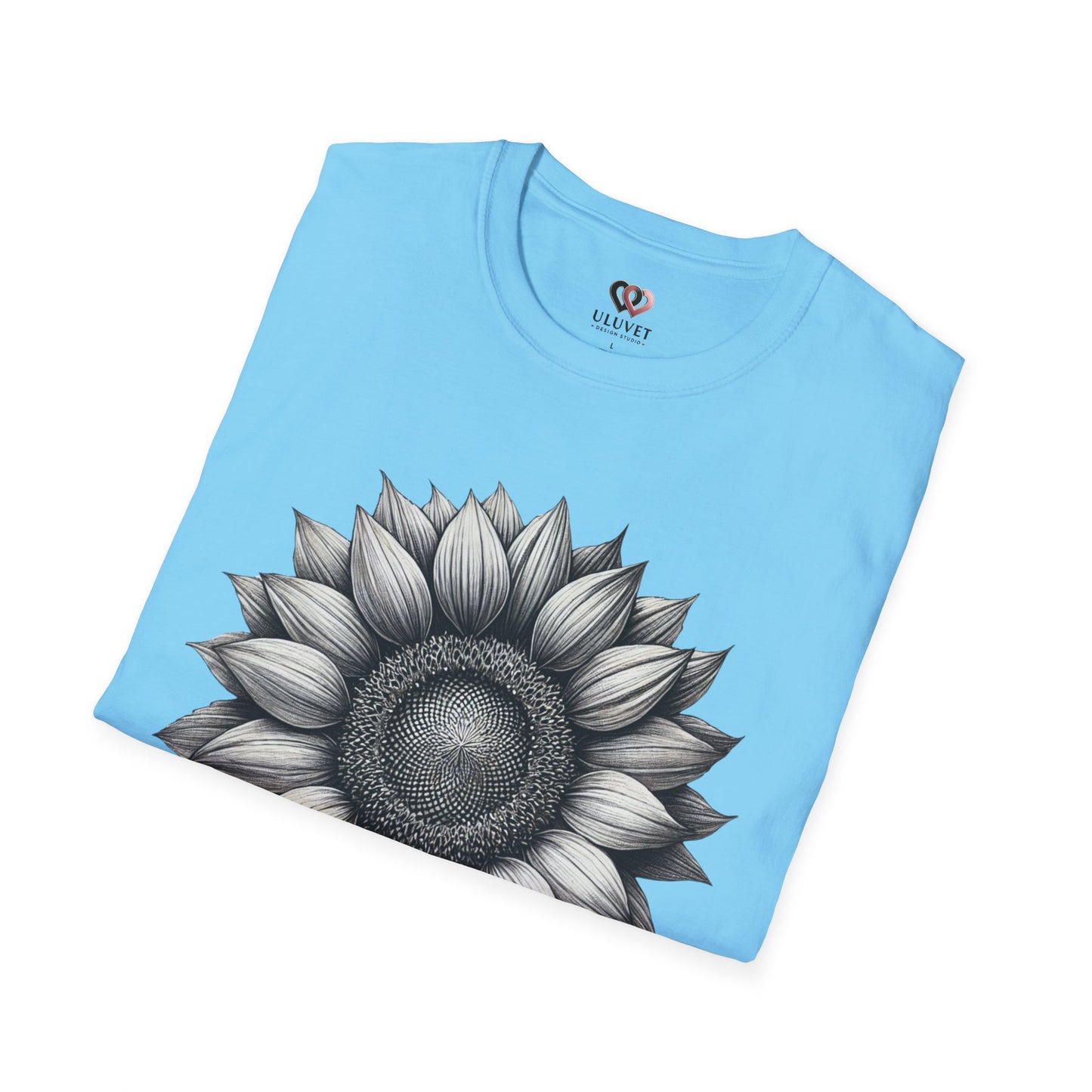 Sunflower Unisex Softstyle T-Shirt, Floral Graphic Tee, Plant Lover Gift, Casual Wear, Summer Style, Nature Enthusiast Apparel