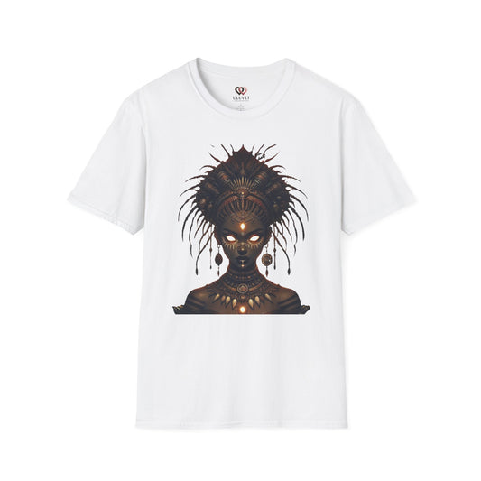 Artistic Goddess Unisex Softstyle T-Shirt - Ethereal Design for Everyday Wear