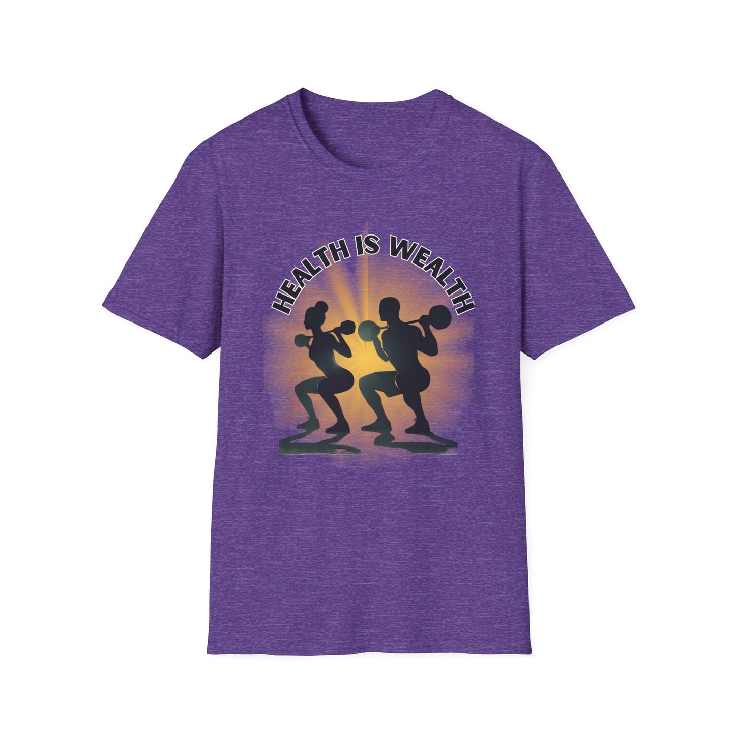 Health is Wealth Unisex T-Shirt | Motivational Workout Tee, Fitness Apparel, Gym Shirt, Gift for Health Enthusiasts