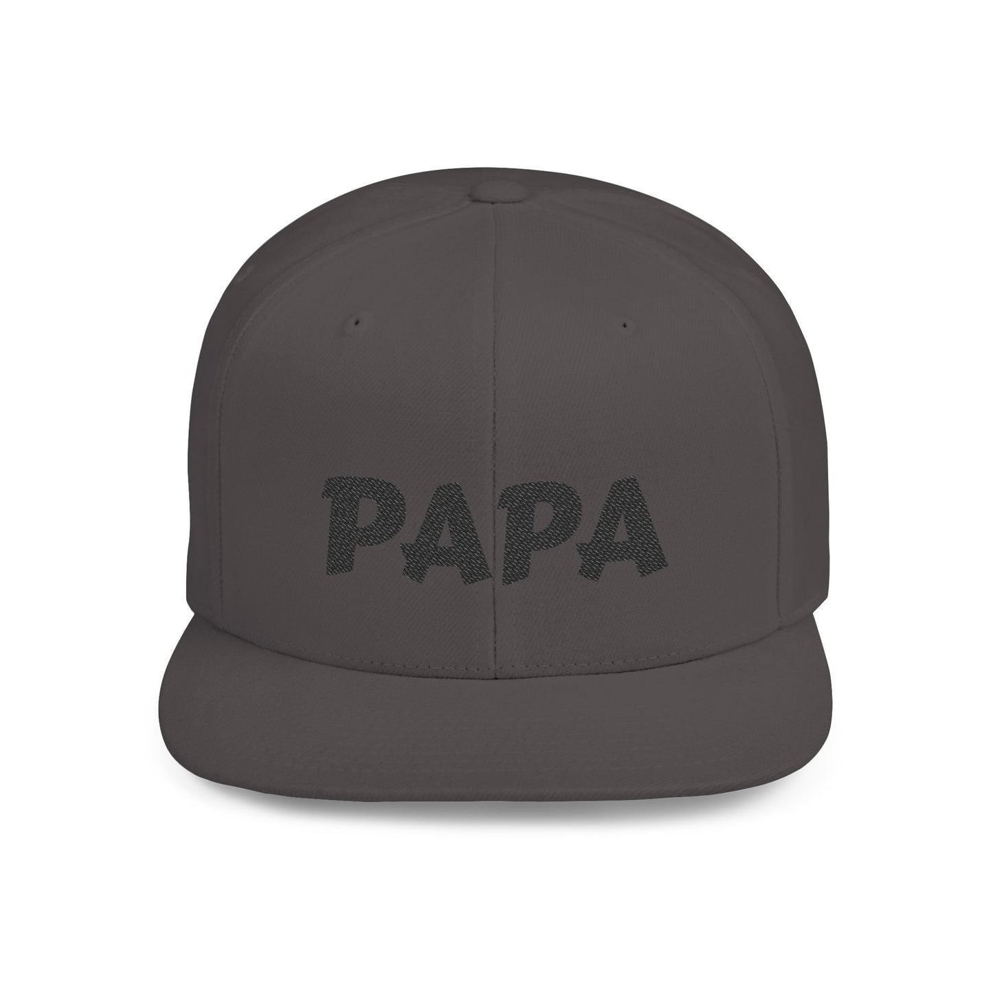 Custom 'Papa' Flat Bill Snapback Hat | Trendy Dad Cap, Gift for Father's Day, Birthday, Casual Wear, Everyday Style
