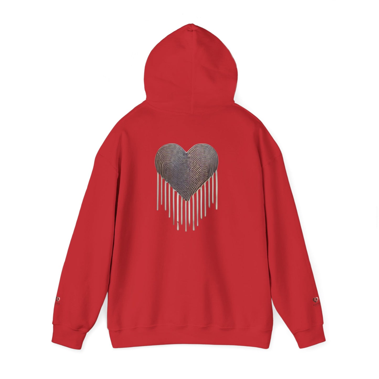 Heart Drip Unisex Hoodie - Cozy Love Sweatshirt, Graphic Hoodie, Winter Fashion, Gift for Her, Valentine's Day Gift