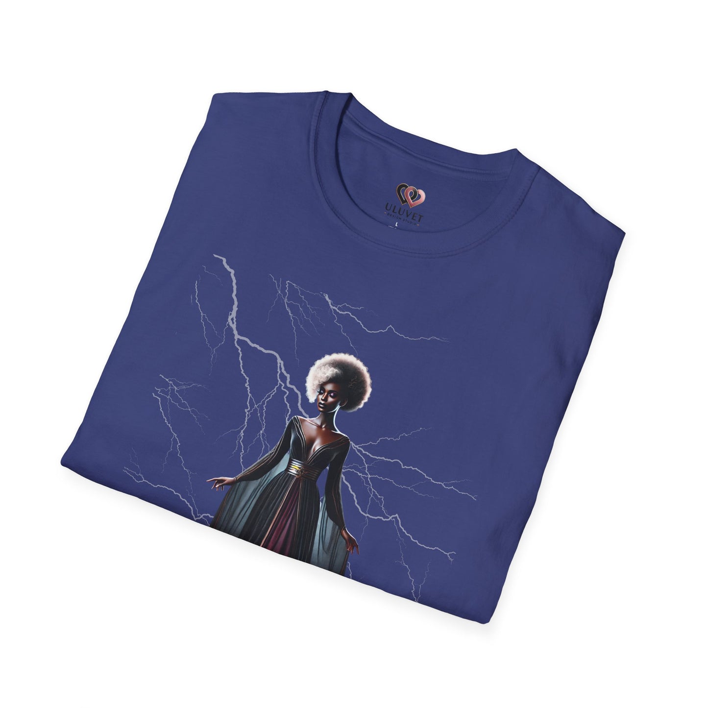 Mystical Vibe Unisex Softstyle T-Shirt with Electric Design