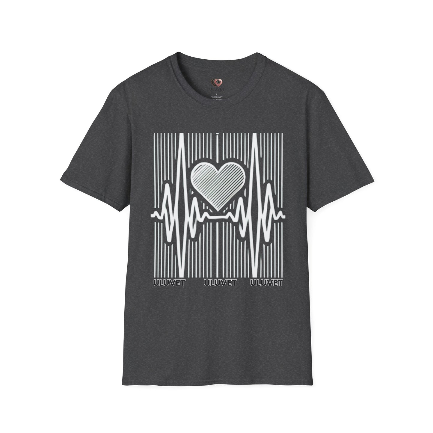 Heartbeat Pulse Love Graphic T-Shirt - Unisex, Perfect for Music Lovers, Gifts, Casual Wear, Everyday Style