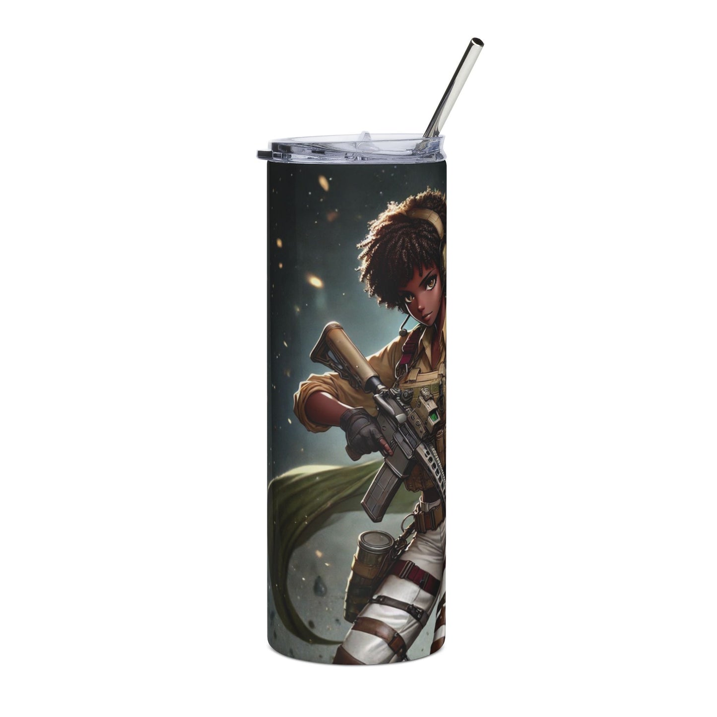 Scout Soldier 20oz Stainless Steel Tumbler – Anime Military Scout with Cape