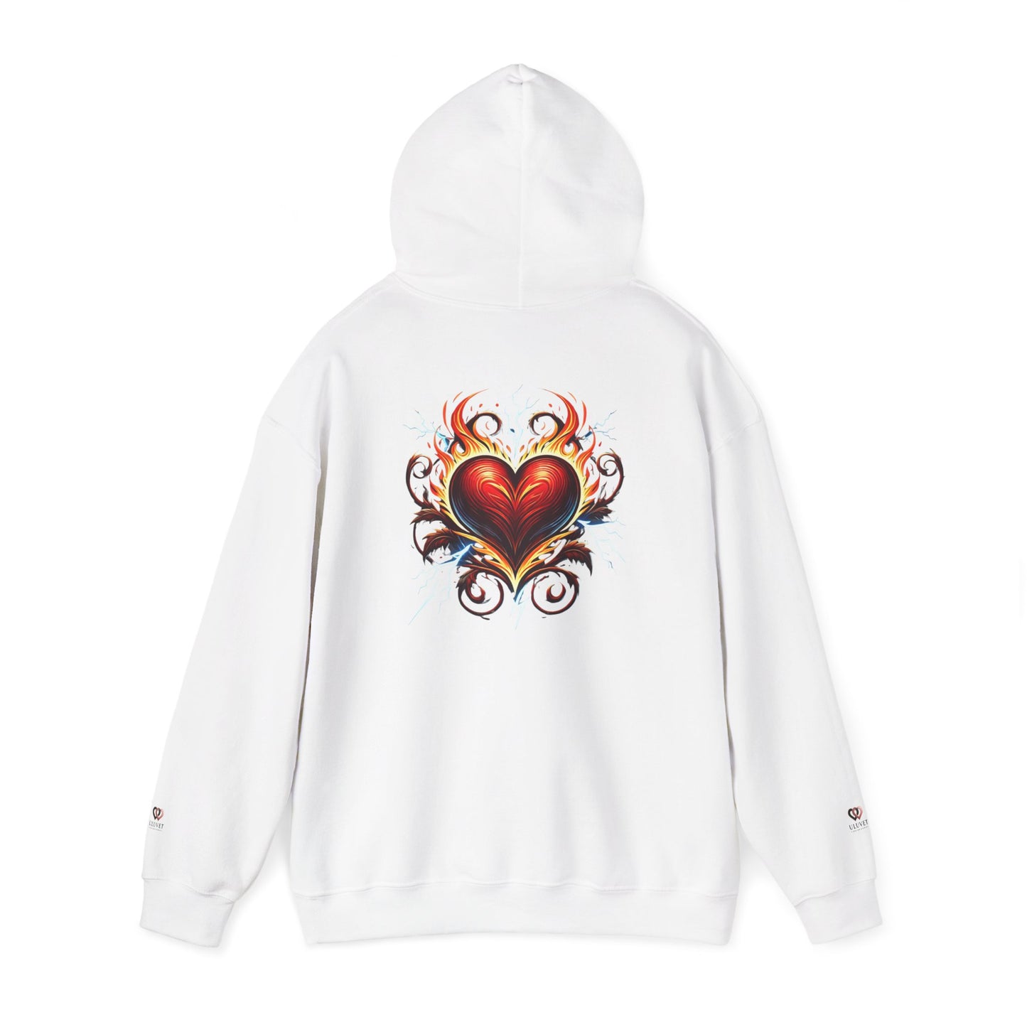 Heart Flame Unisex Hoodie | Cozy Sweatshirt for Love, Valentine's Day Gift, Casual Wear, Trendy Fashion, Gift for Her