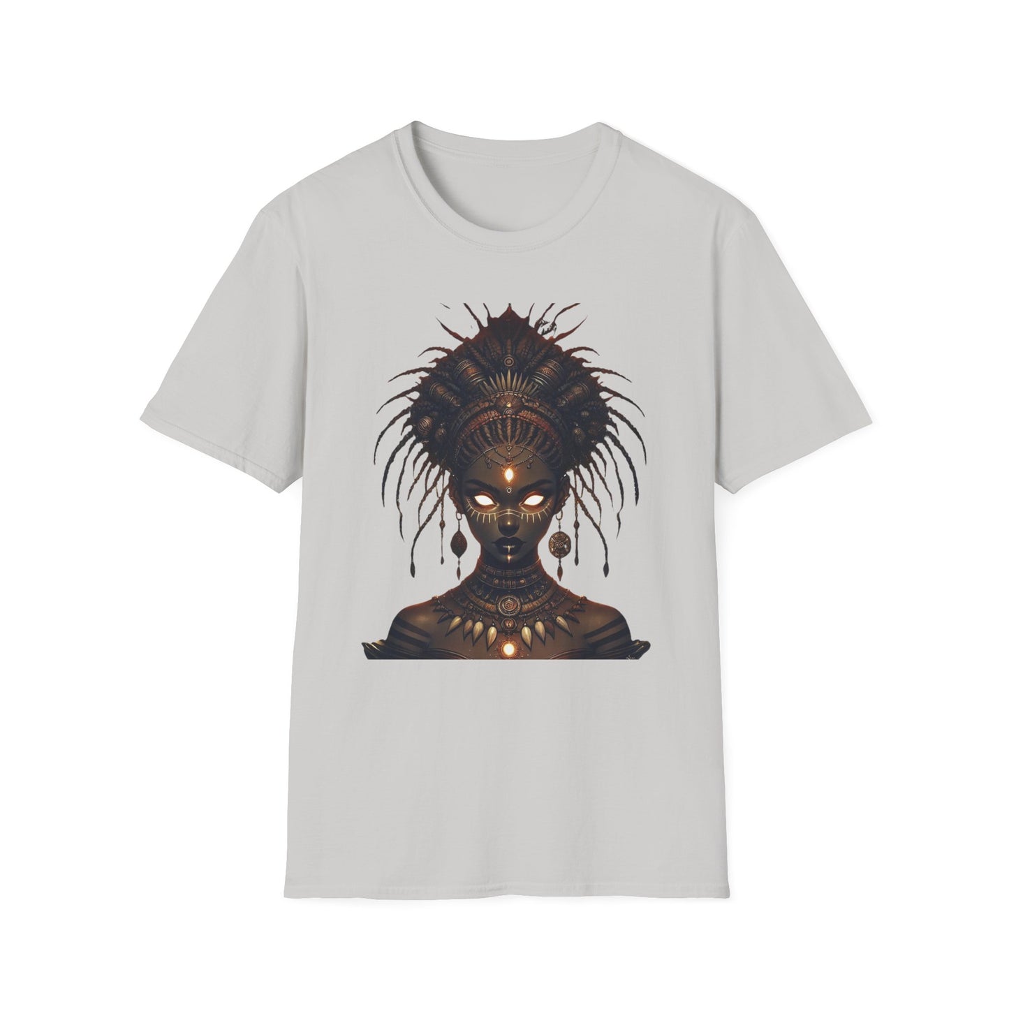 Artistic Goddess Unisex Softstyle T-Shirt - Ethereal Design for Everyday Wear