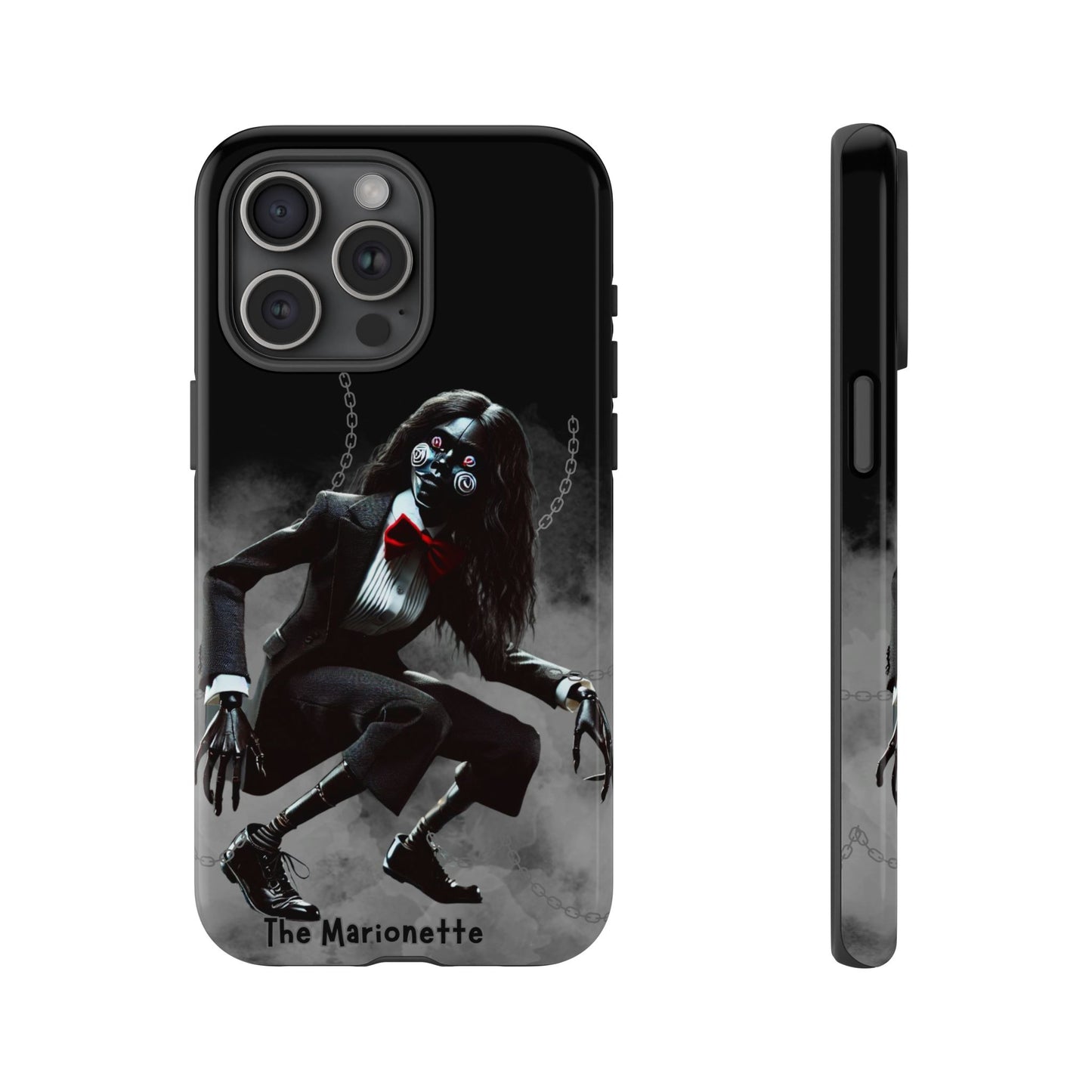 Spooky Phone Case, The Marionette Art, Gothic Cell Phone Cover, Horror Aesthetic, Unique Gift for Halloween