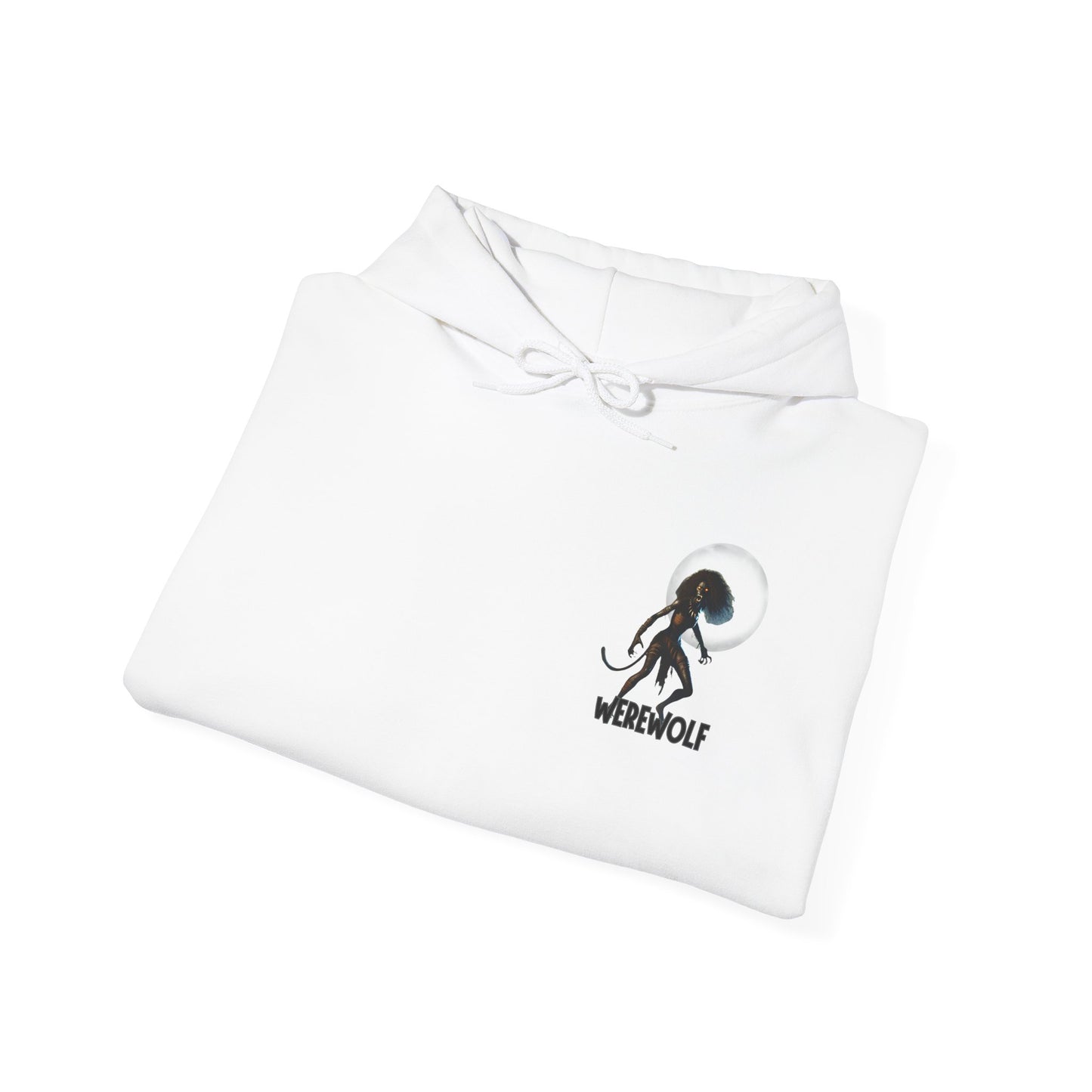 Werewolf Graphic Hoodie, Cozy Unisex Sweatshirt, Halloween Apparel, Gift for Horror Fans, Spooky Nightwear, Cool Casual Outfit