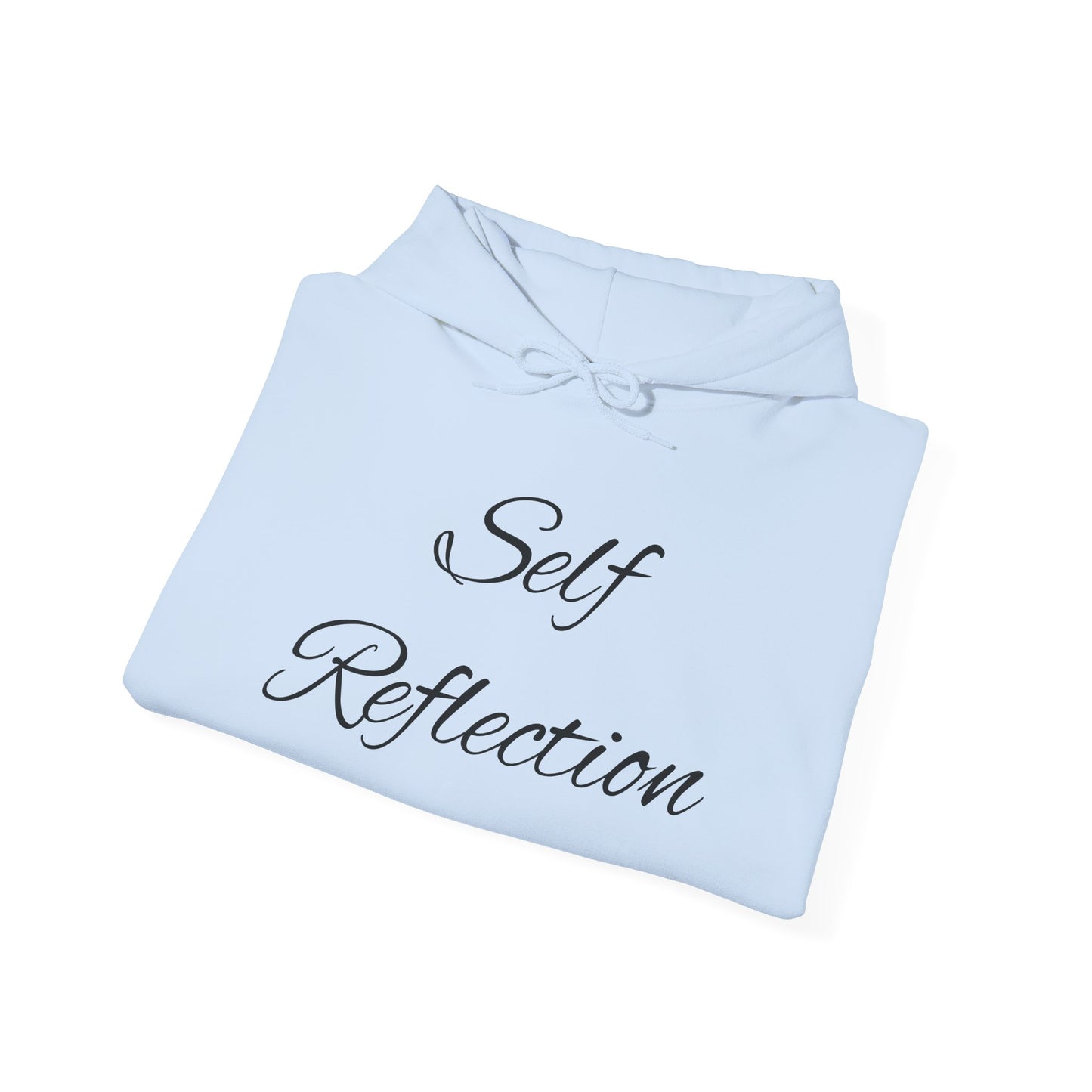 Self Reflection Hoodie, Cozy Sweatshirt, Gift for Self-Care Lovers, Inspirational Apparel, Meditation Lounge Wear, Unique Graphic Clothing