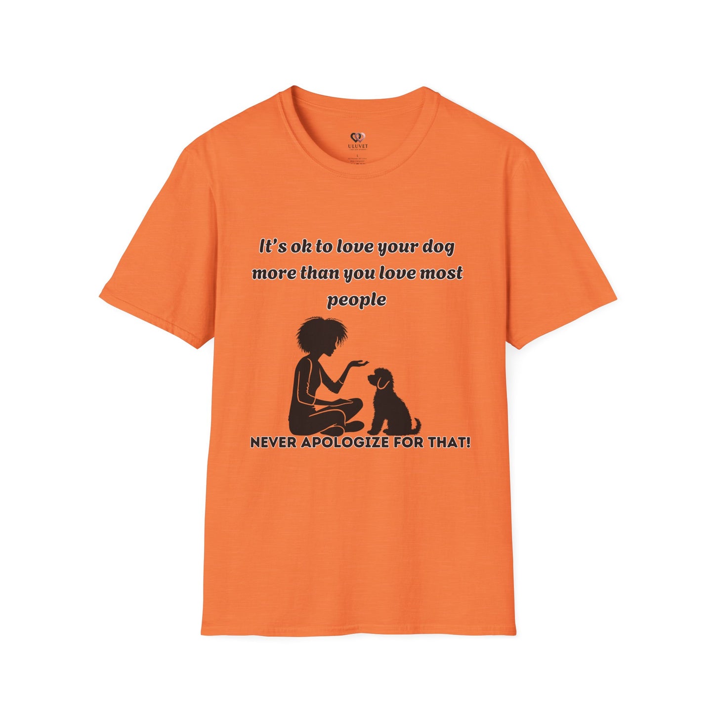 Dog Lover Unisex Softstyle T-Shirt - Perfect Gift for Pet Owners, Dog Moms, Animal Lovers, Casual Wear, Dog-Themed Apparel