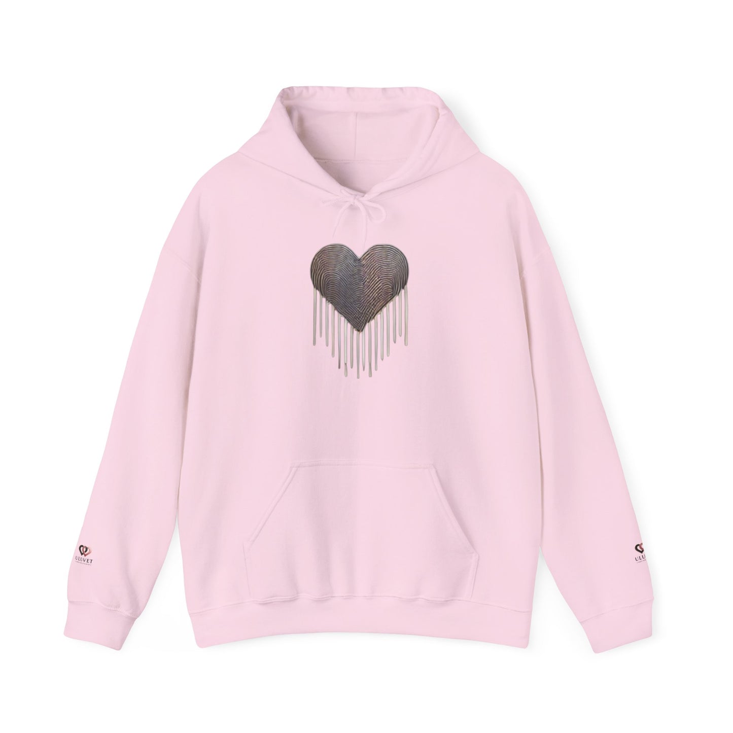 Heart Drip Unisex Hoodie - Cozy Love Sweatshirt, Graphic Hoodie, Winter Fashion, Gift for Her, Valentine's Day Gift