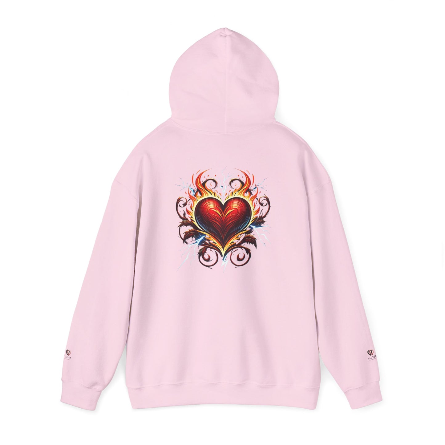 Heart Flame Unisex Hoodie | Cozy Sweatshirt for Love, Valentine's Day Gift, Casual Wear, Trendy Fashion, Gift for Her