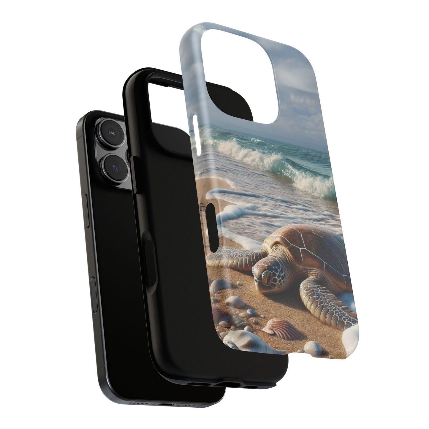 Ocean Turtle Phone Case | Tough Cases for Beach Lovers, Ocean-Themed Gift, Sea Turtle Protector, Coastal Decor, Nature Enthusiasts