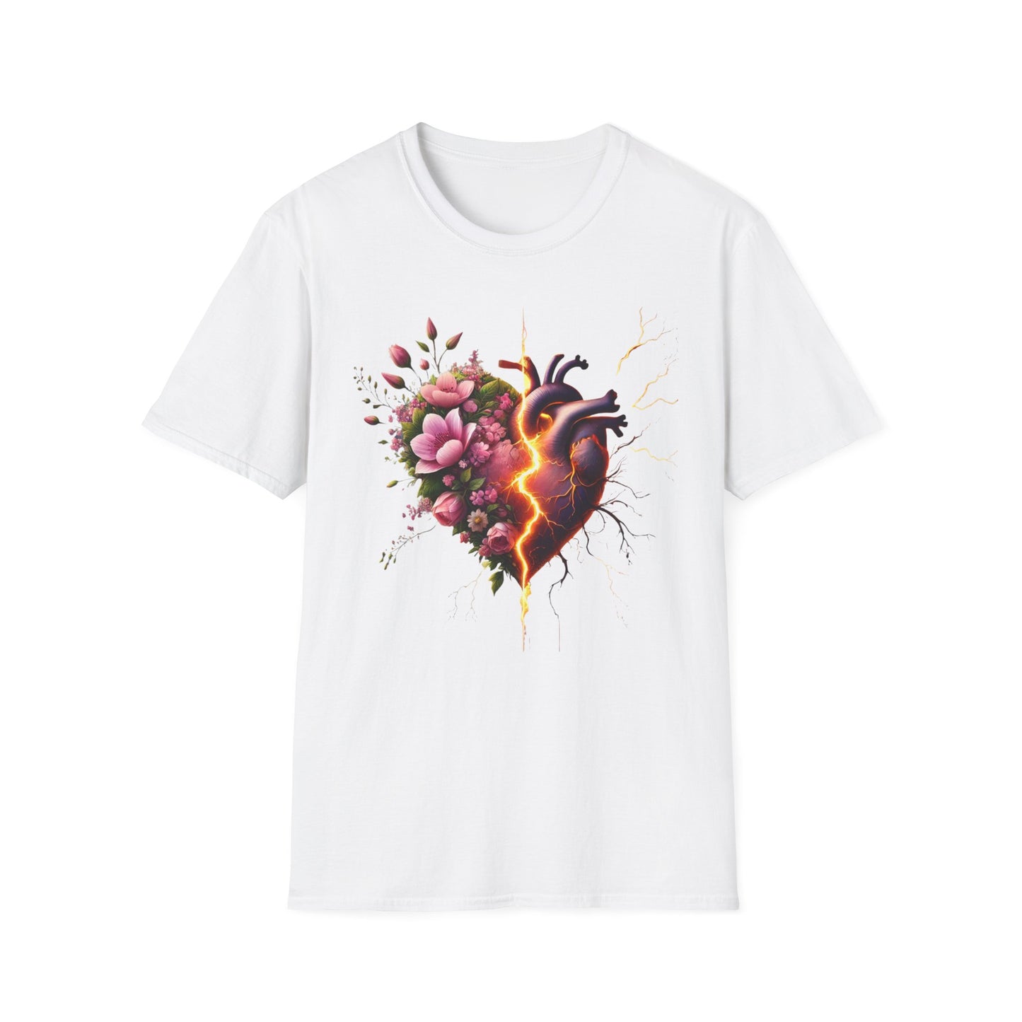Heartbreak Floral T-Shirt - Perfect for Gifts, Casual Wear, Valentines, or Self-Care