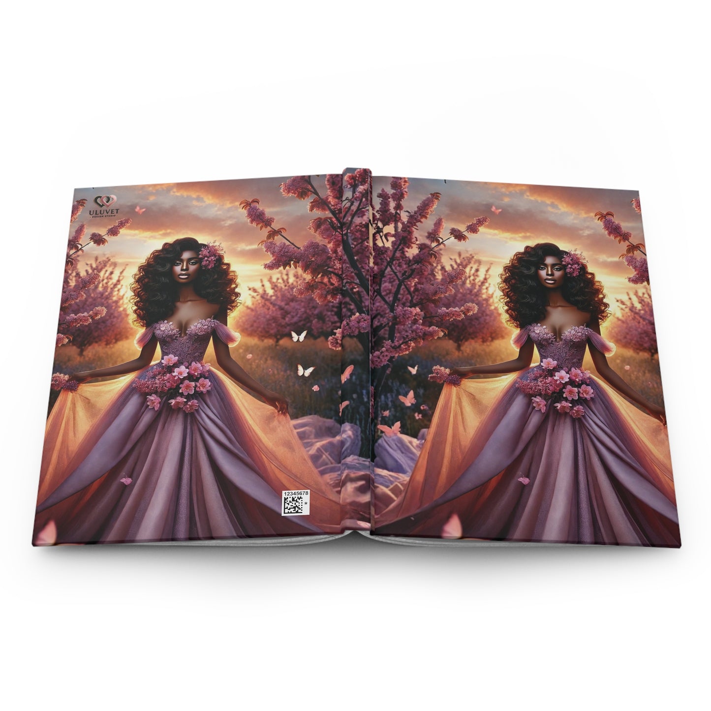 Dream Big cover Journal | Inspirational Floral Princess Hardcover