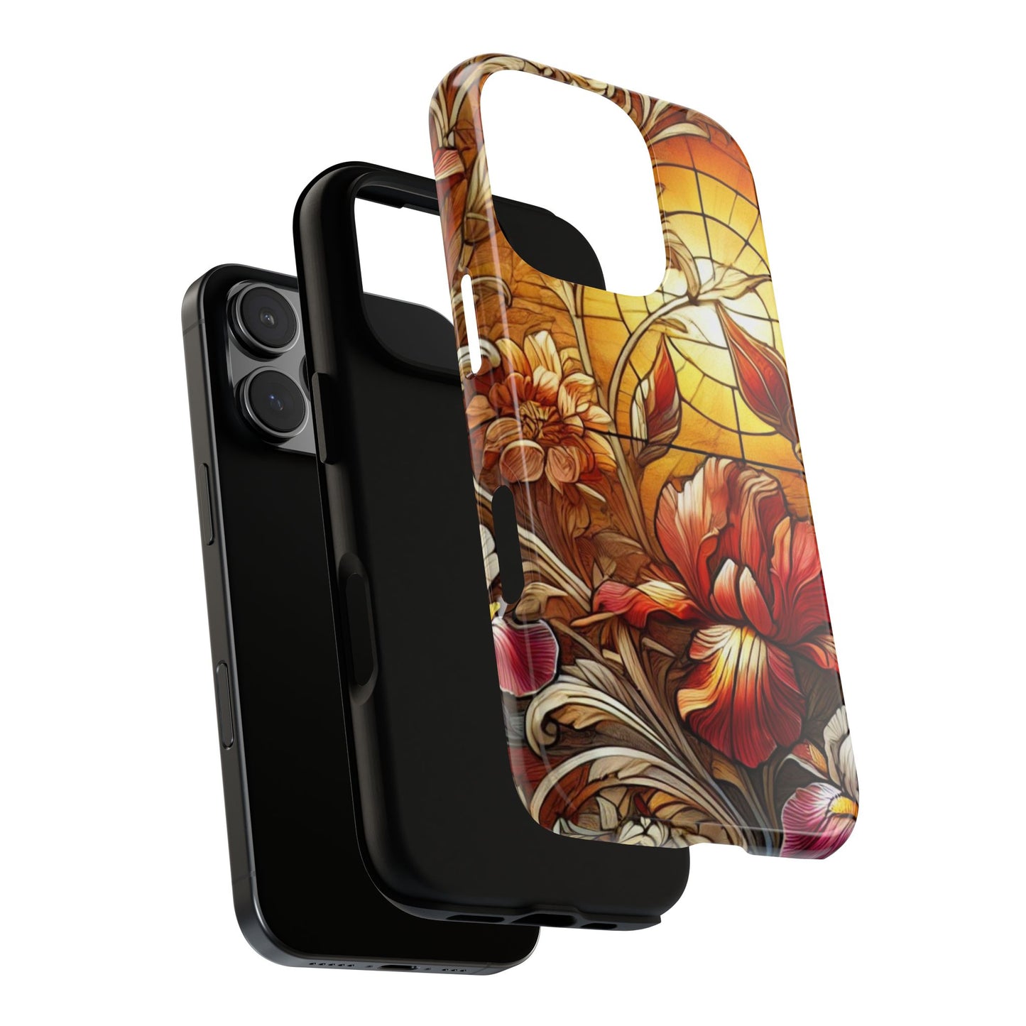 Floral iPhone Case | Tough Cases | Artistic Phone Cover | Flower Design | Stylish Mobile Protector | Unique Gift Idea