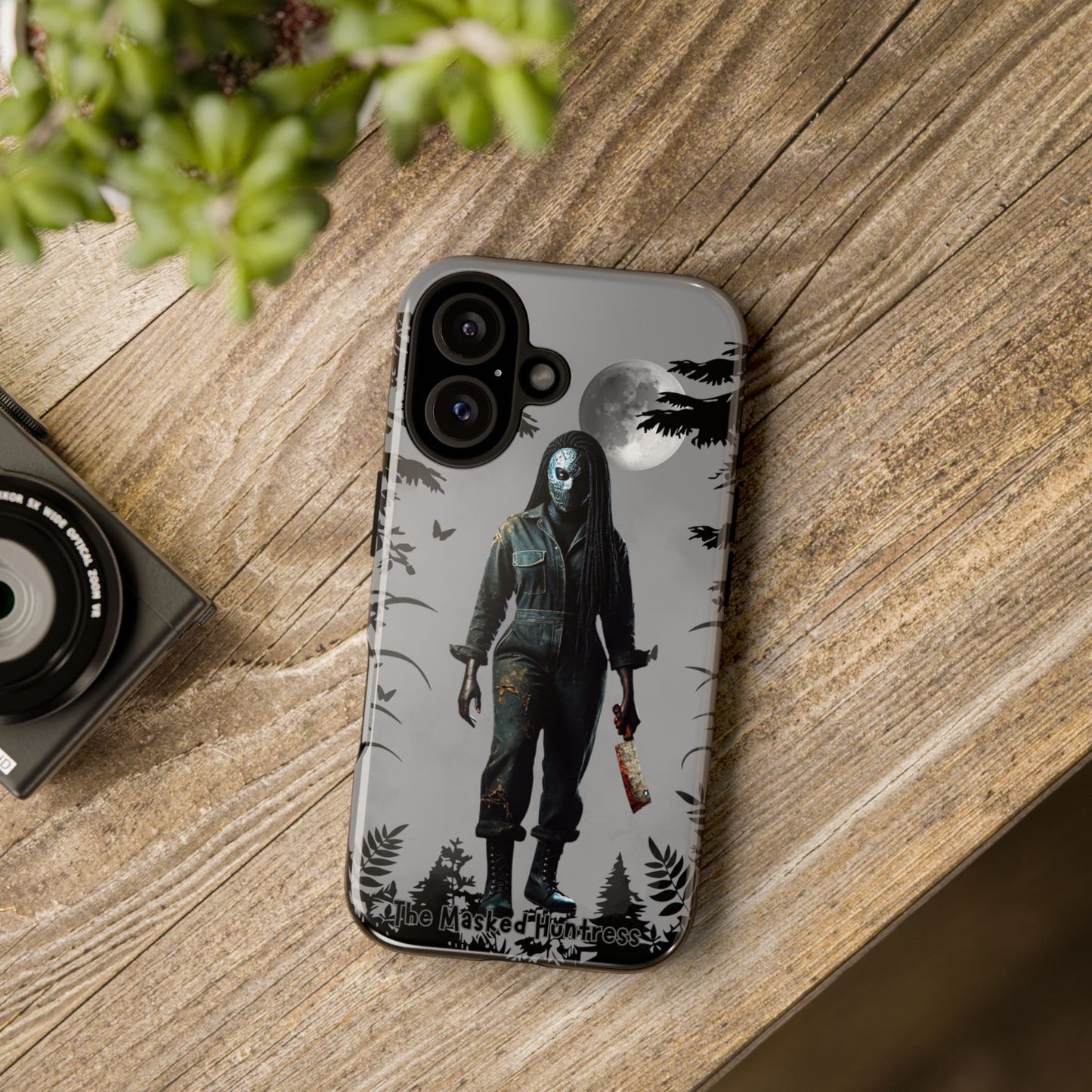 Horror Phone Case featuring Creepy Character, Gothic Aesthetic, Perfect for Horror Fans, Halloween Gifts, Unique Phone Cover, Tough Cases