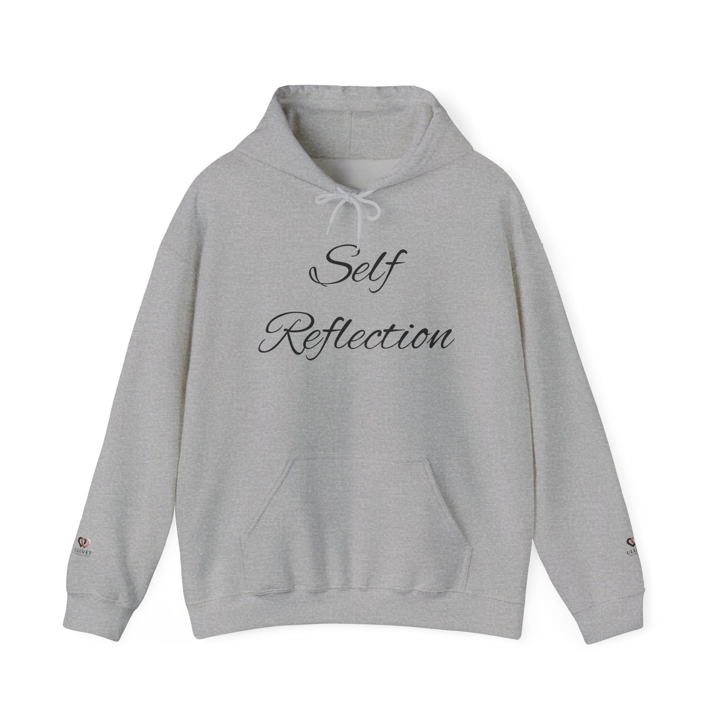 Self Reflection Hoodie, Cozy Sweatshirt, Gift for Self-Care Lovers, Inspirational Apparel, Meditation Lounge Wear, Unique Graphic Clothing