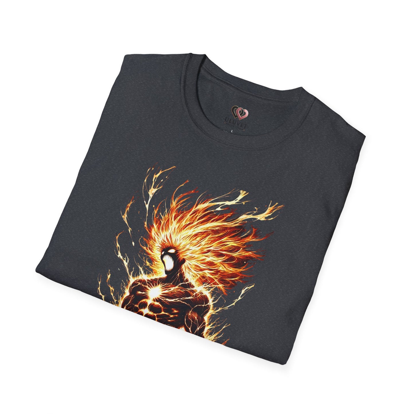 Fire Anime Unisex Softstyle T-Shirt