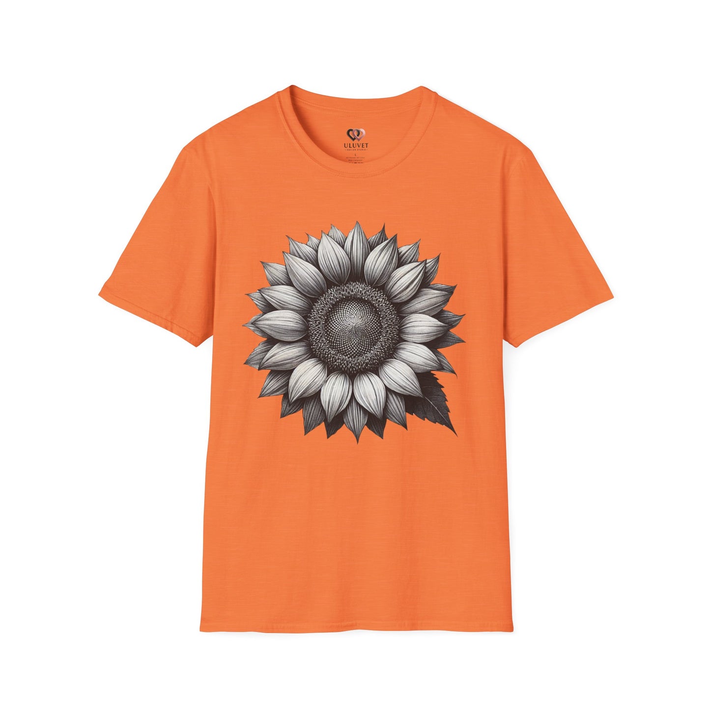Sunflower Unisex Softstyle T-Shirt, Floral Graphic Tee, Plant Lover Gift, Casual Wear, Summer Style, Nature Enthusiast Apparel