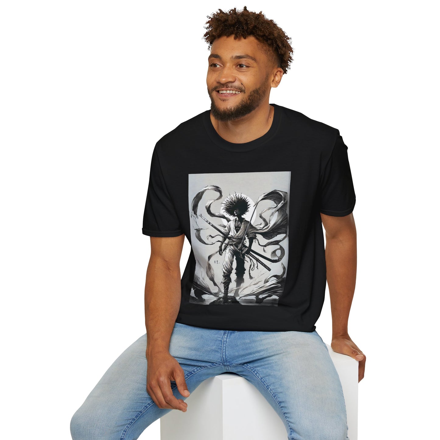 Epic Graphic Tee, Unisex Softstyle T-Shirt with Artistic Design, Perfect for Anime Lovers, Graphic Tee for Gifting, Casual Wear