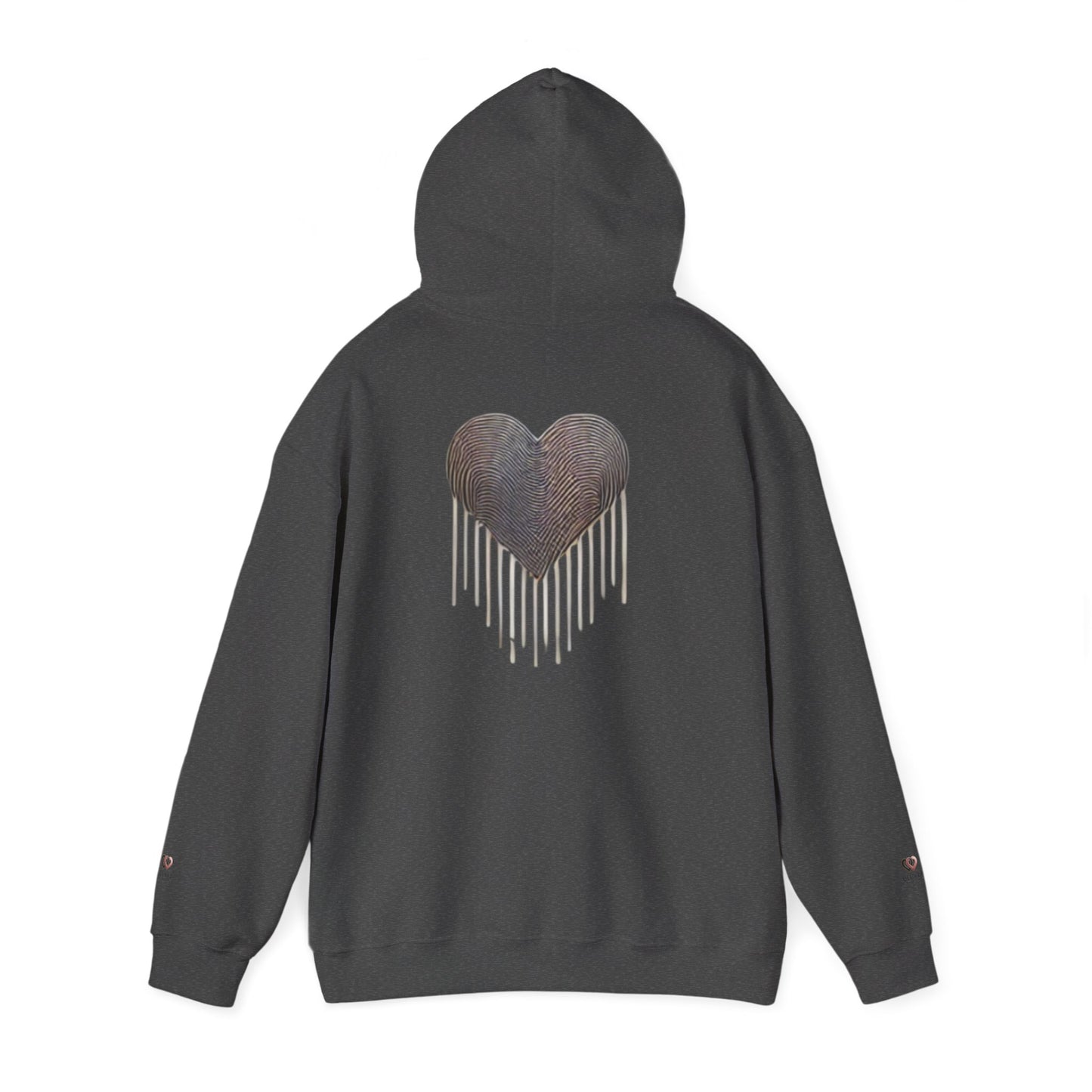 Heart Drip Unisex Hoodie - Cozy Love Sweatshirt, Graphic Hoodie, Winter Fashion, Gift for Her, Valentine's Day Gift