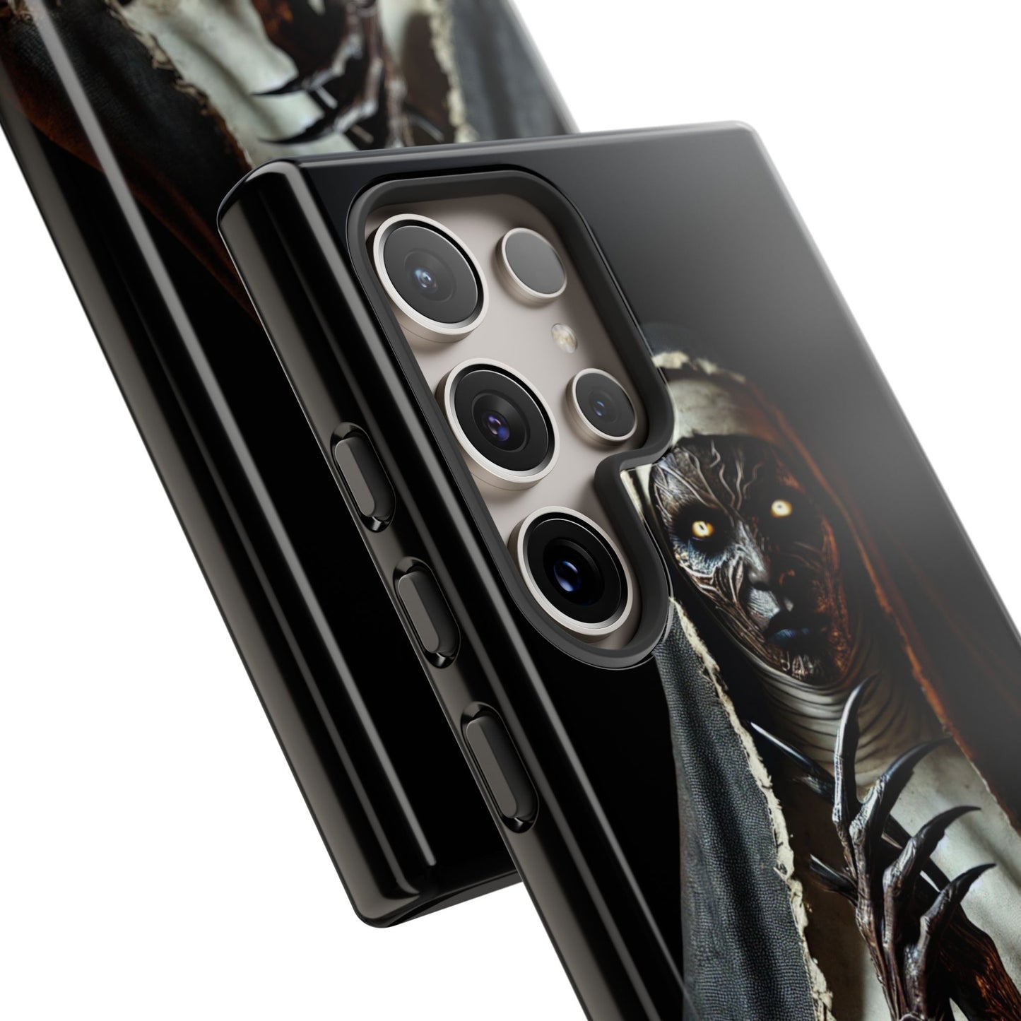 Spooky Phone Case - Nun Reborn Design, Horror Lover Gift, Unique Mobile Cover, Halloween Accessory, Gothic Style, Phone Protection