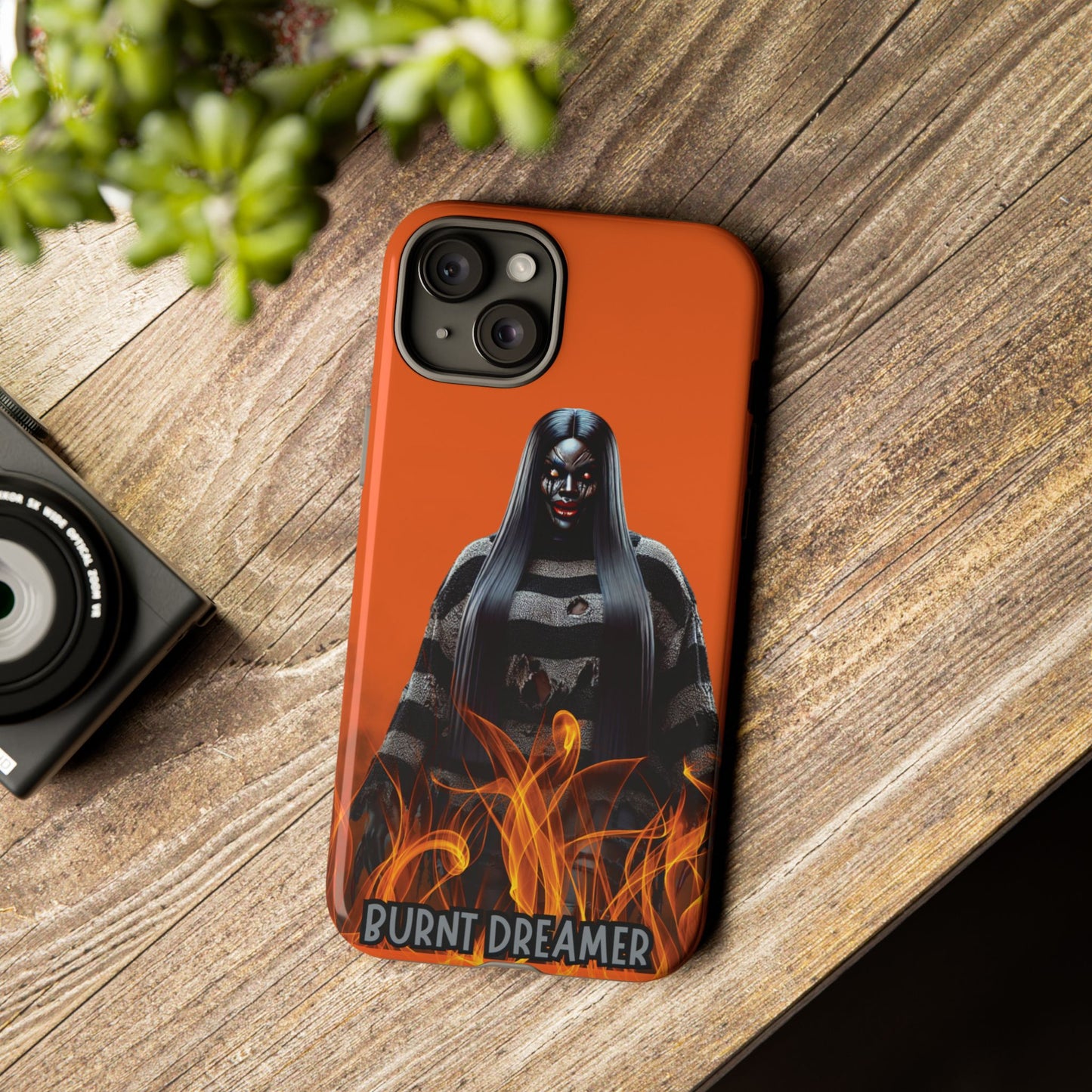 Tough Cases Phone Case, Burnt Dreamer, Halloween Gift, Unique Phone Accessories, Trendy Mobile Cover, Stylish Case Design