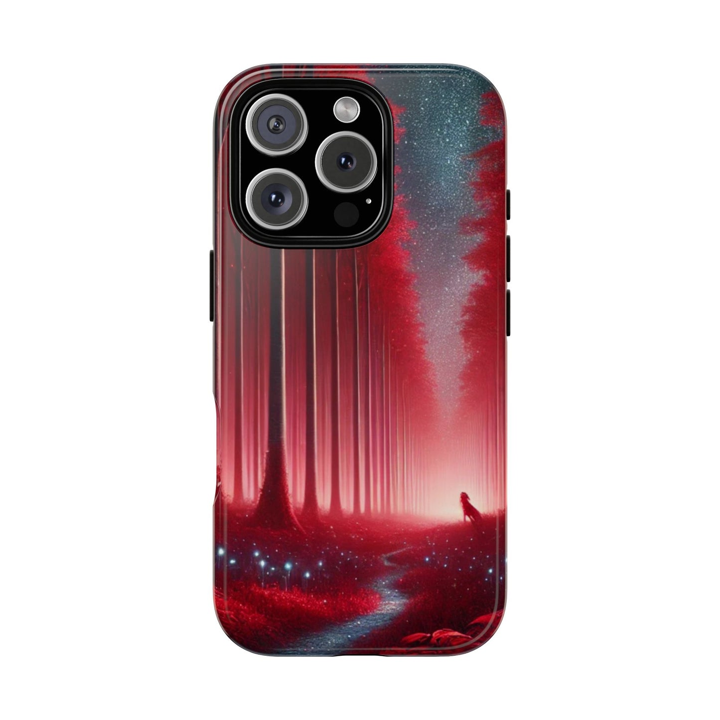 Red forest Tough cellphone Cases
