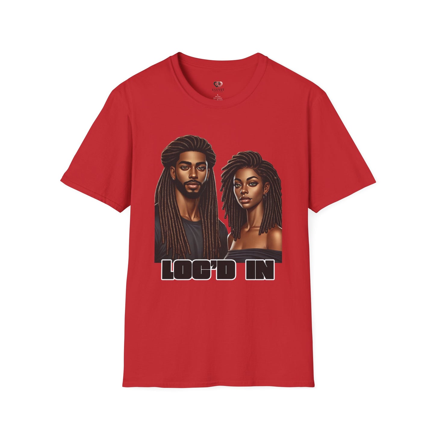 Loc'd In Unisex Softstyle T-Shirt, Unique Hair Art Tee, Gift for Dreadlock Lovers, Casual Wear, Trendy Apparel