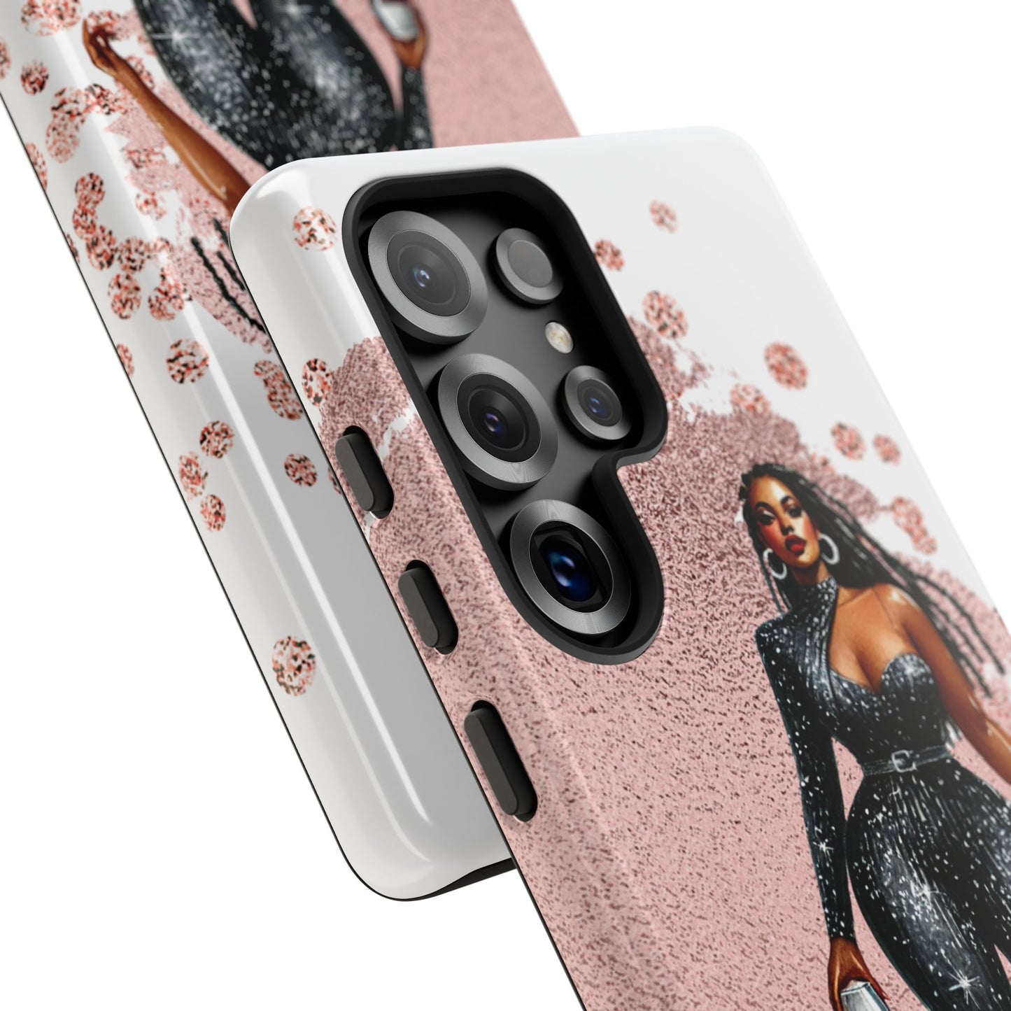 Glamorous Diva Cell Phone Case, Stylish Female Beauty Cover, Tough Cases for Women, Fabulous Girl Boss Accessories, Fashionable Lady Phone