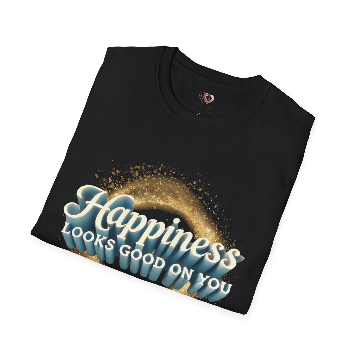 Happiness Looks Good on You T-Shirt, Unisex Softstyle Tee, Positive Vibes Shirt, Casual Gift, Everyday Wear