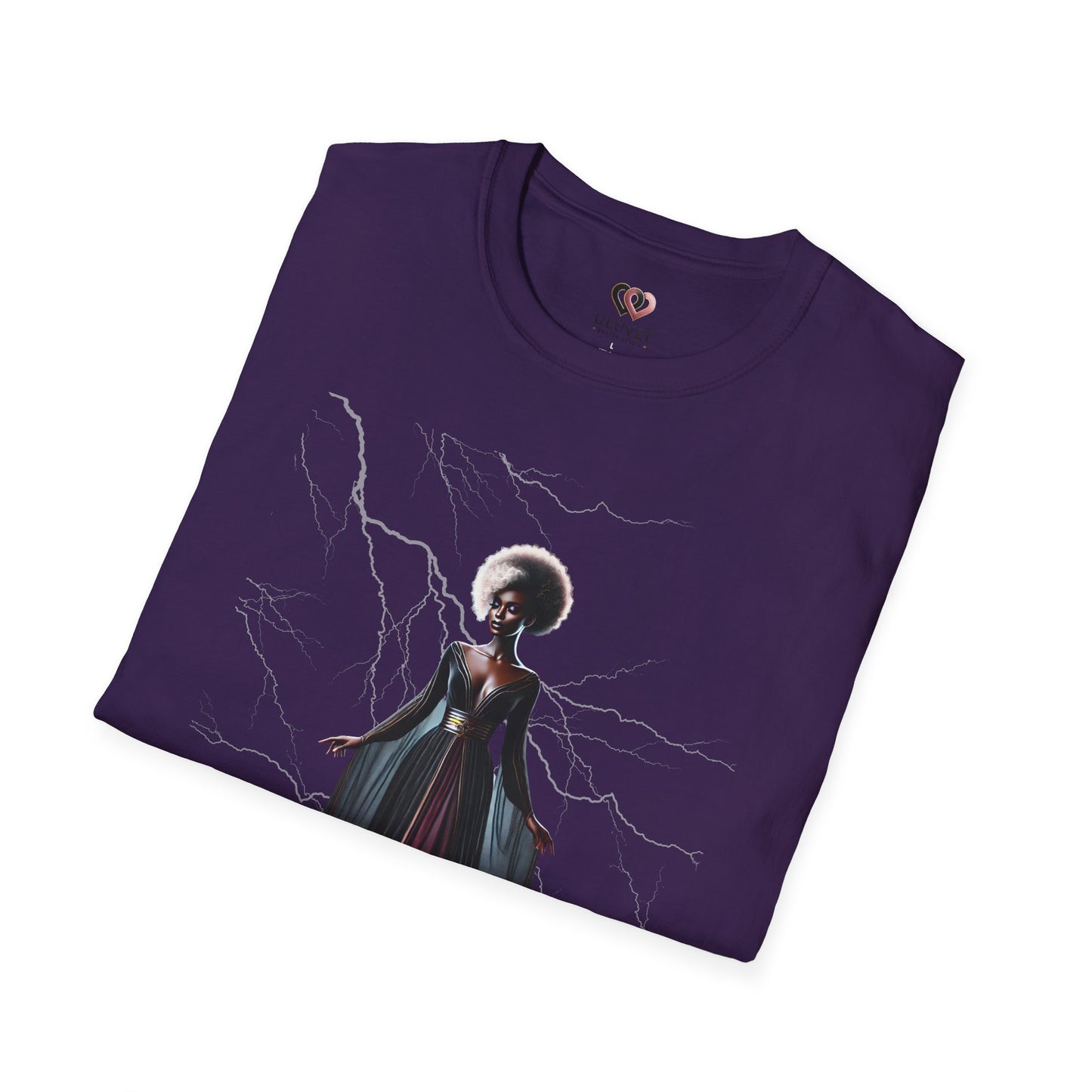 Mystical Vibe Unisex Softstyle T-Shirt with Electric Design