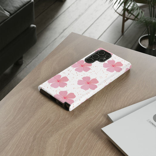 Floral Tough Cases for Women, Girly Phone Covers, Spring/Summer Designs, Protective Phone Cases, Feminine Tech Accessories