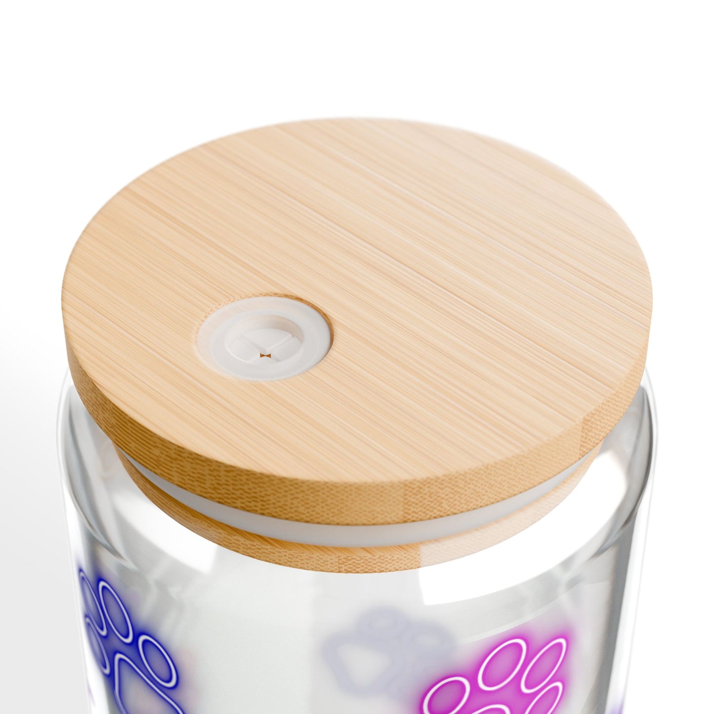 Dog Mama Sipper Glass, 16oz | Personalized Pet Lover Cup, Fun Colorful Paw Print Drinkware, Unique Gift for Dog Owners, Perfect for Dog Moms