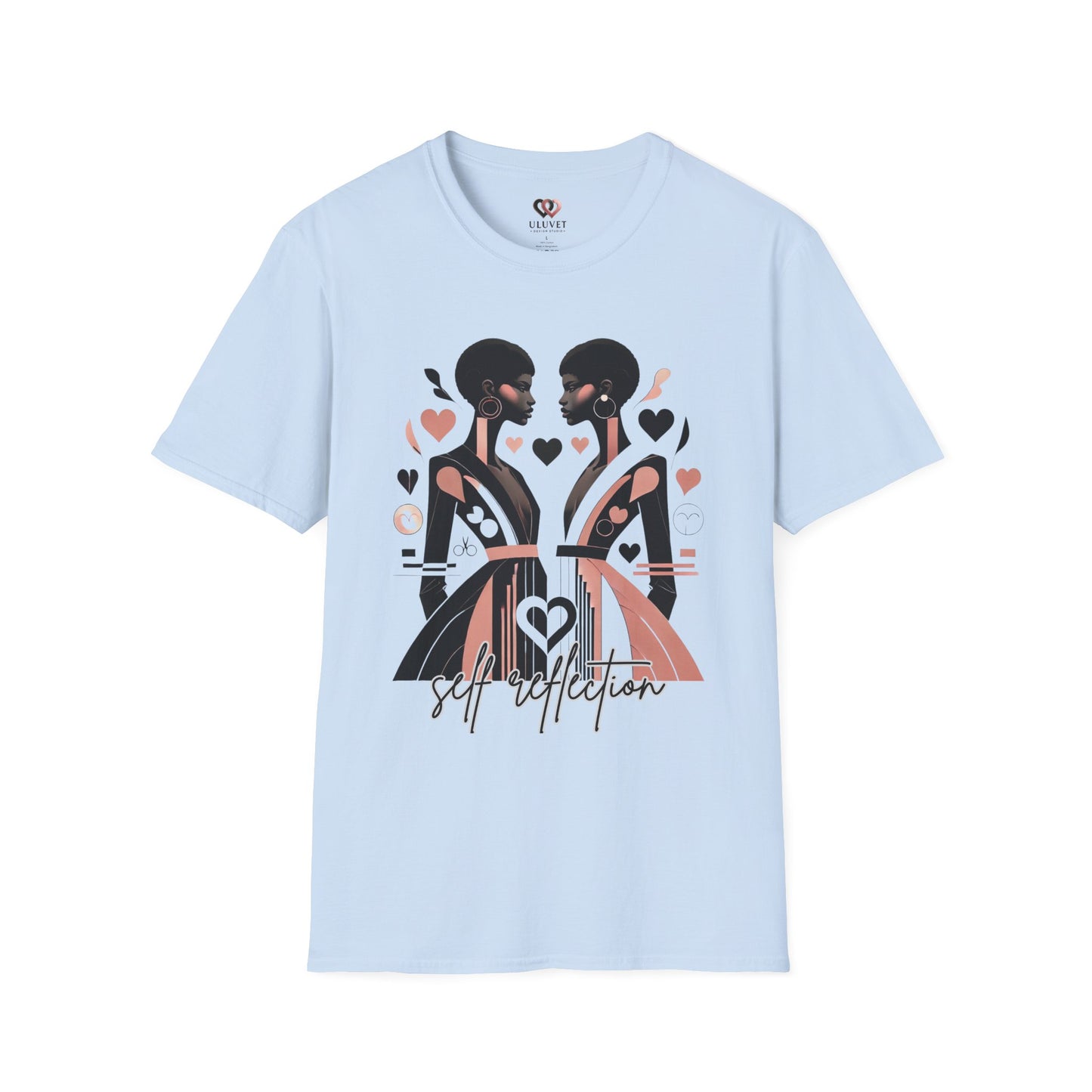Self Reflection Unisex T-Shirt, Stylish Graphic Tee, Casual Wear, Gift for Friends, Self-Love Shirt, Dress Up or Down