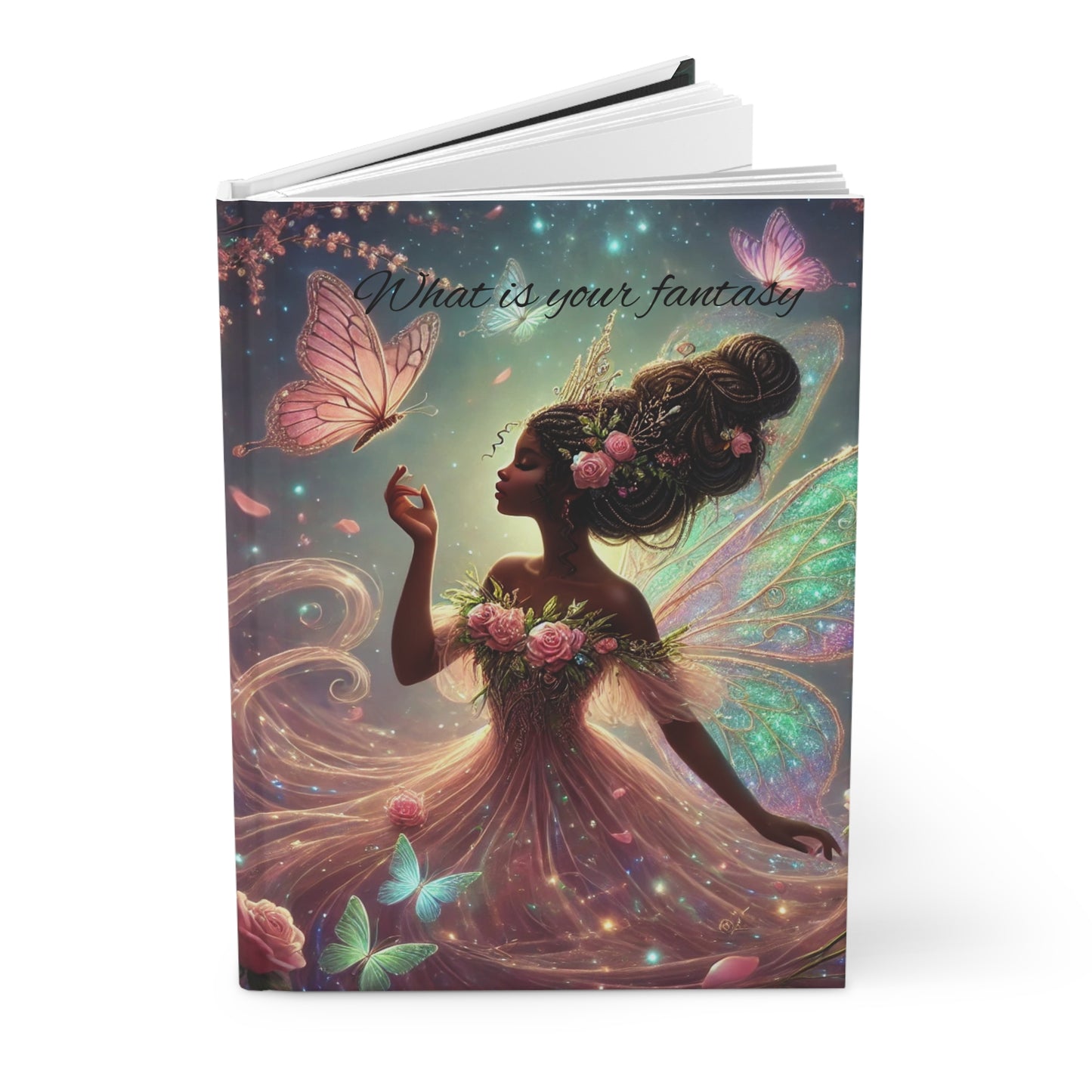 Fantasy-Inspired Hardcover Journal, Dream Journal, Fairy Art Notebook, Gift for Writers, Magical Diary, Self-Discovery Journal