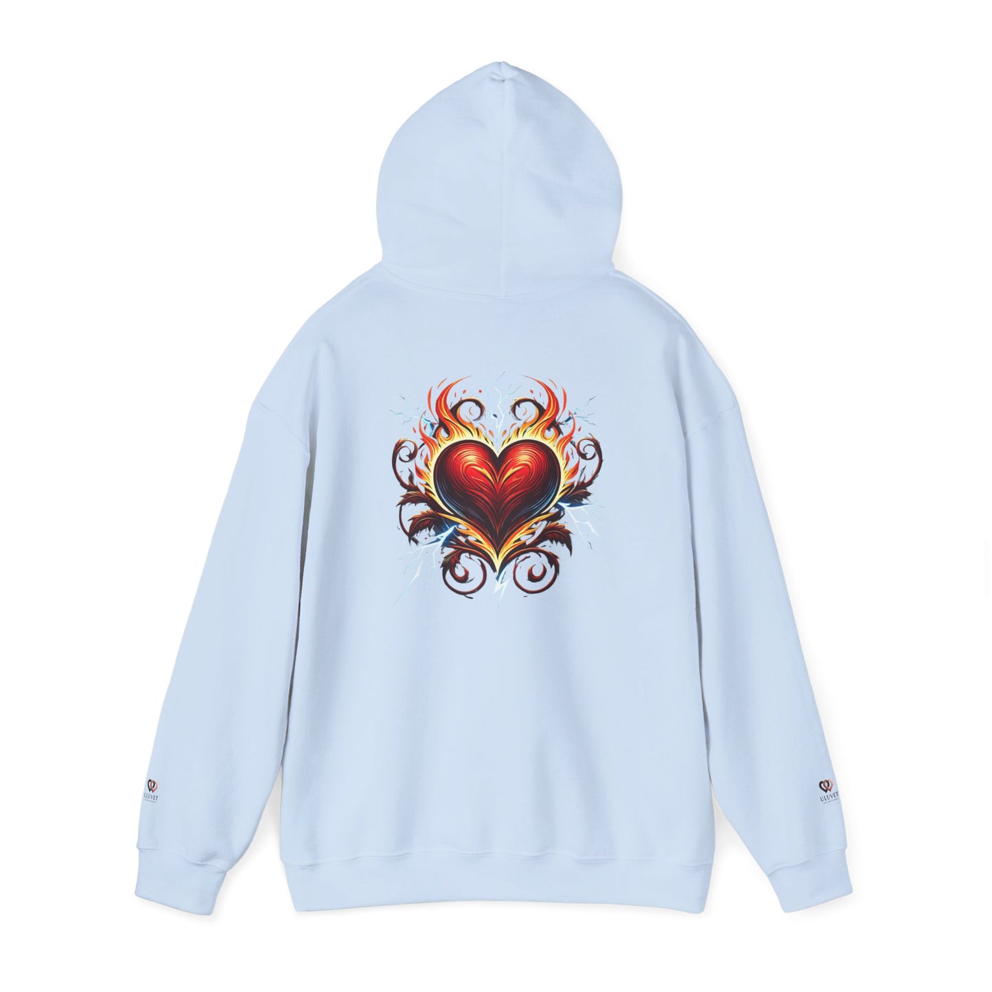 Heart Flame Unisex Hoodie | Cozy Sweatshirt for Love, Valentine's Day Gift, Casual Wear, Trendy Fashion, Gift for Her