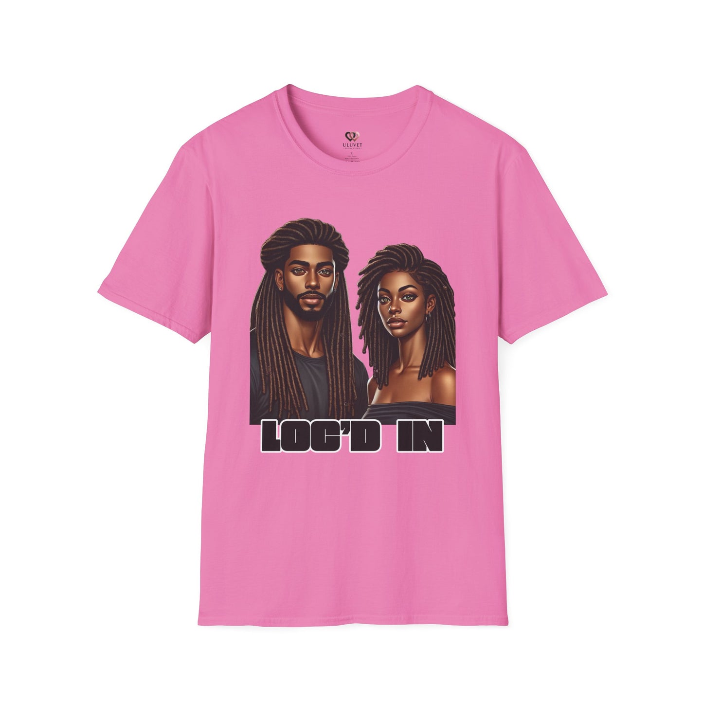 Loc'd In Unisex Softstyle T-Shirt, Unique Hair Art Tee, Gift for Dreadlock Lovers, Casual Wear, Trendy Apparel