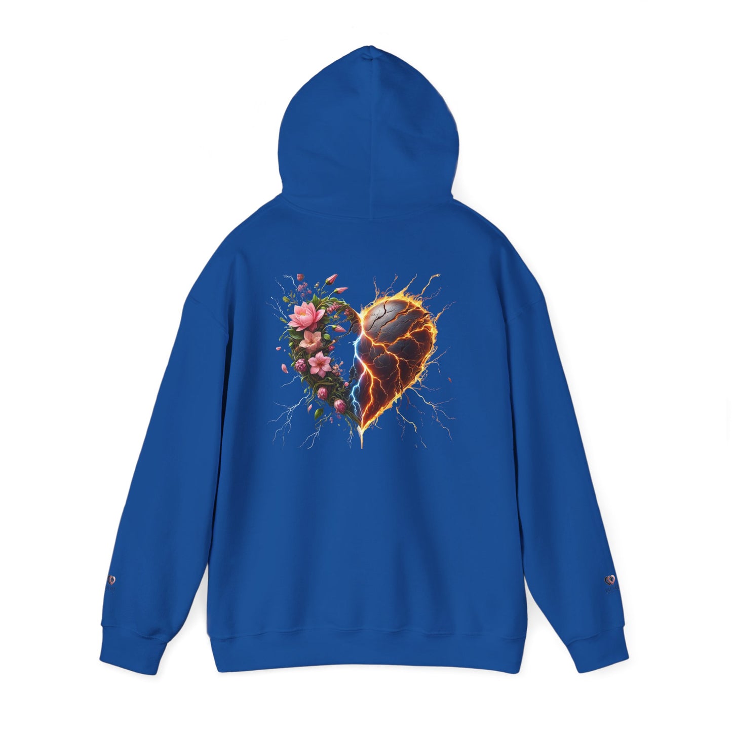 Heartfelt Floral Hoodie - Unisex Heavy Blend™ Sweatshirt, Cozy Gift for Mom, Valentine's Day Hoodie, Artful Fashion, Casual Wear, [...]