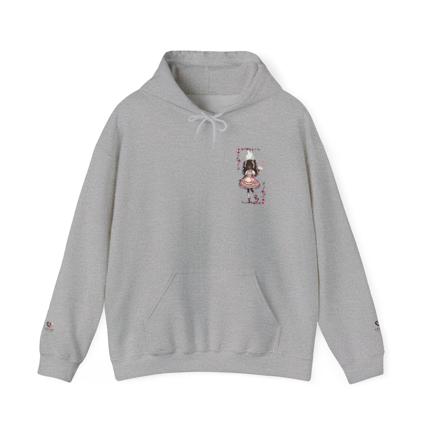 Hooded Sweatshirt - Girly Anime Fantasy Design