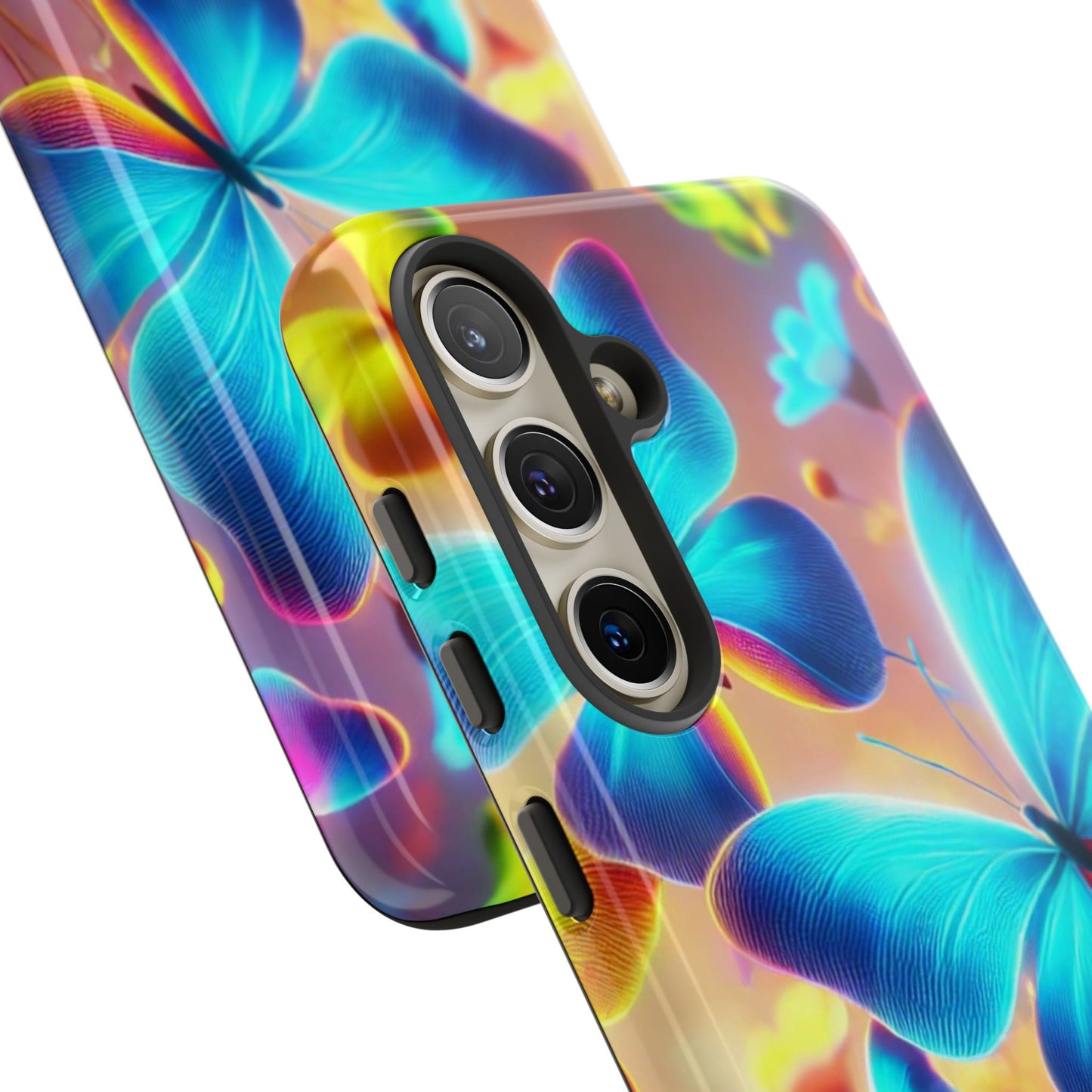 Vibrant Butterfly Phone Case | Colorful Floral Design, Cute Gift for Nature Lovers, Summer Vibes, Phone Accessories, Tough Cases