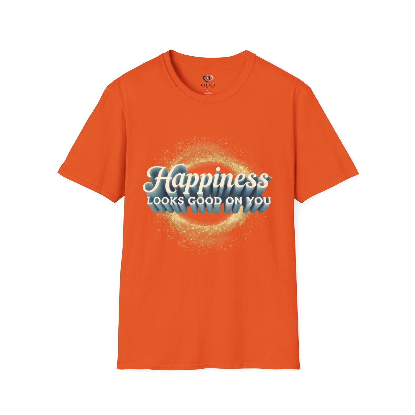 Happiness Looks Good on You T-Shirt, Unisex Softstyle Tee, Positive Vibes Shirt, Casual Gift, Everyday Wear