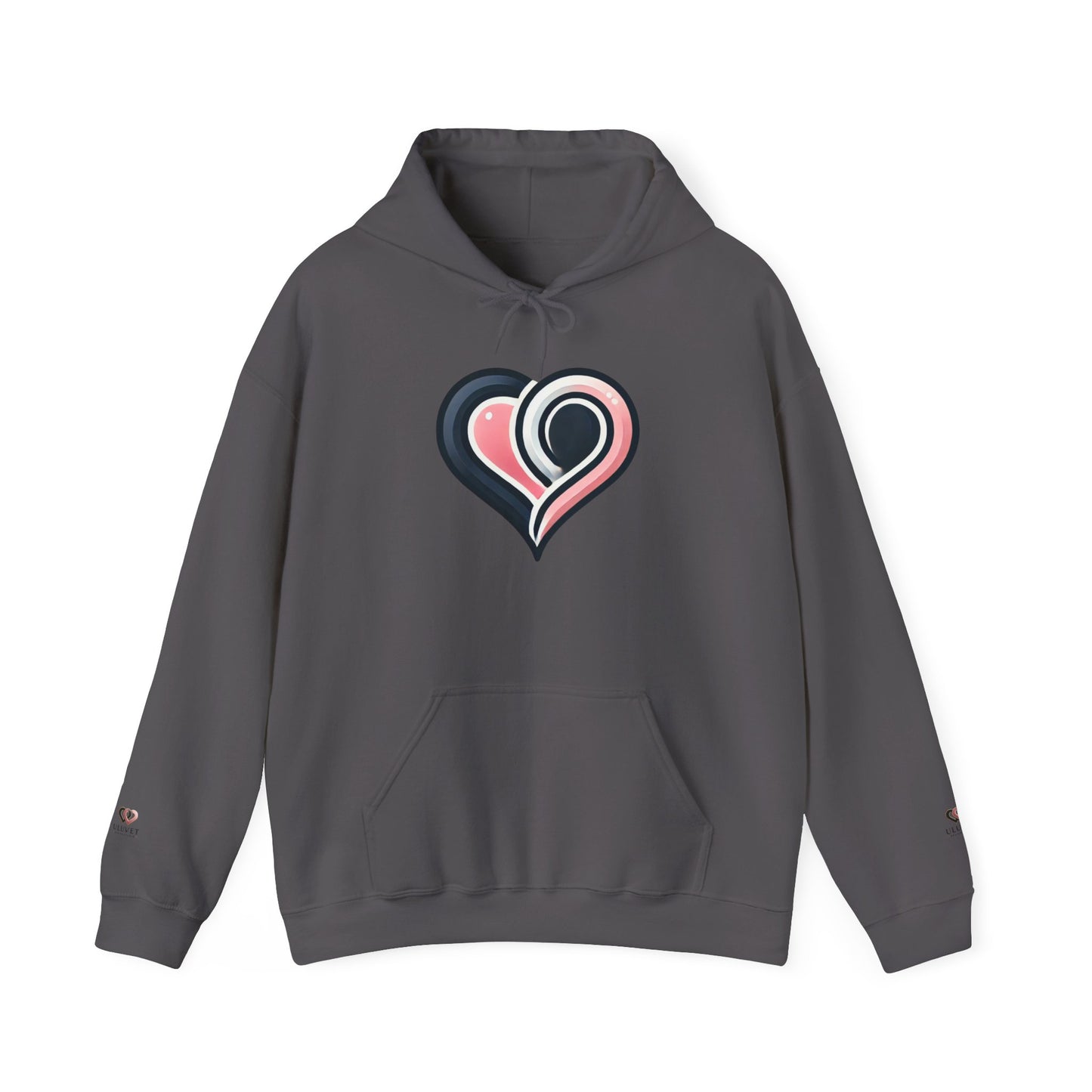 Cozy Heart Design Unisex Hoodie, Perfect for Valentine's Day, Gift for Couples, Love Apparel, Casual Comfort, Everyday Wear