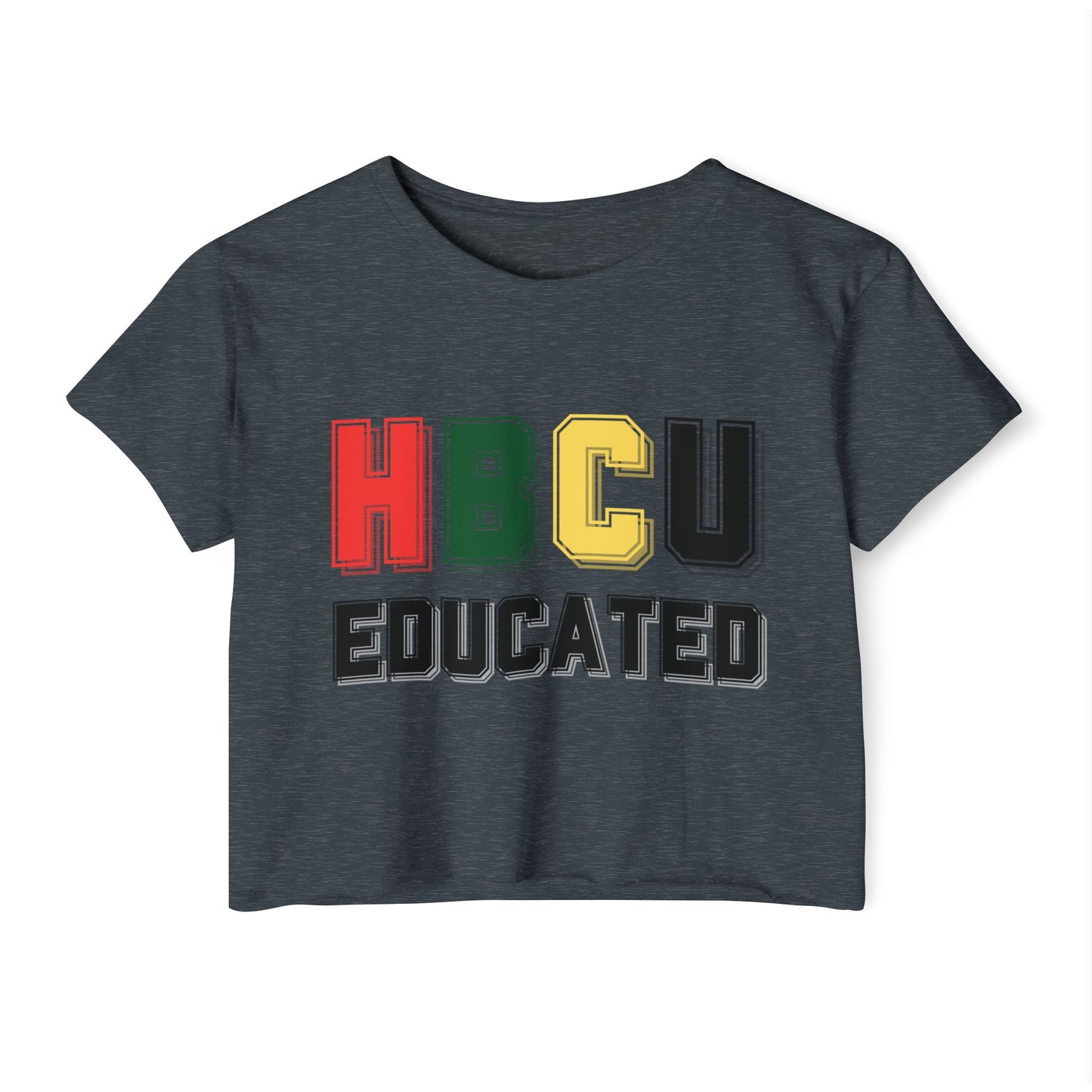 HBCU Women's Festival Crop Top, College Campus Shirt, Black History Month Tee, Retro Style Clothing, African American Pride Apparel