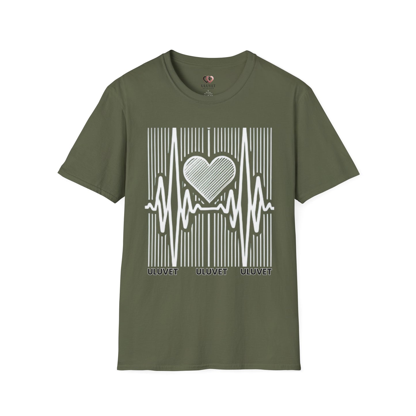 Heartbeat Pulse Love Graphic T-Shirt - Unisex, Perfect for Music Lovers, Gifts, Casual Wear, Everyday Style