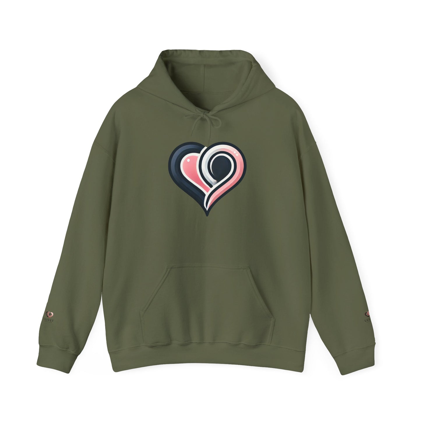 Cozy Heart Design Unisex Hoodie, Perfect for Valentine's Day, Gift for Couples, Love Apparel, Casual Comfort, Everyday Wear