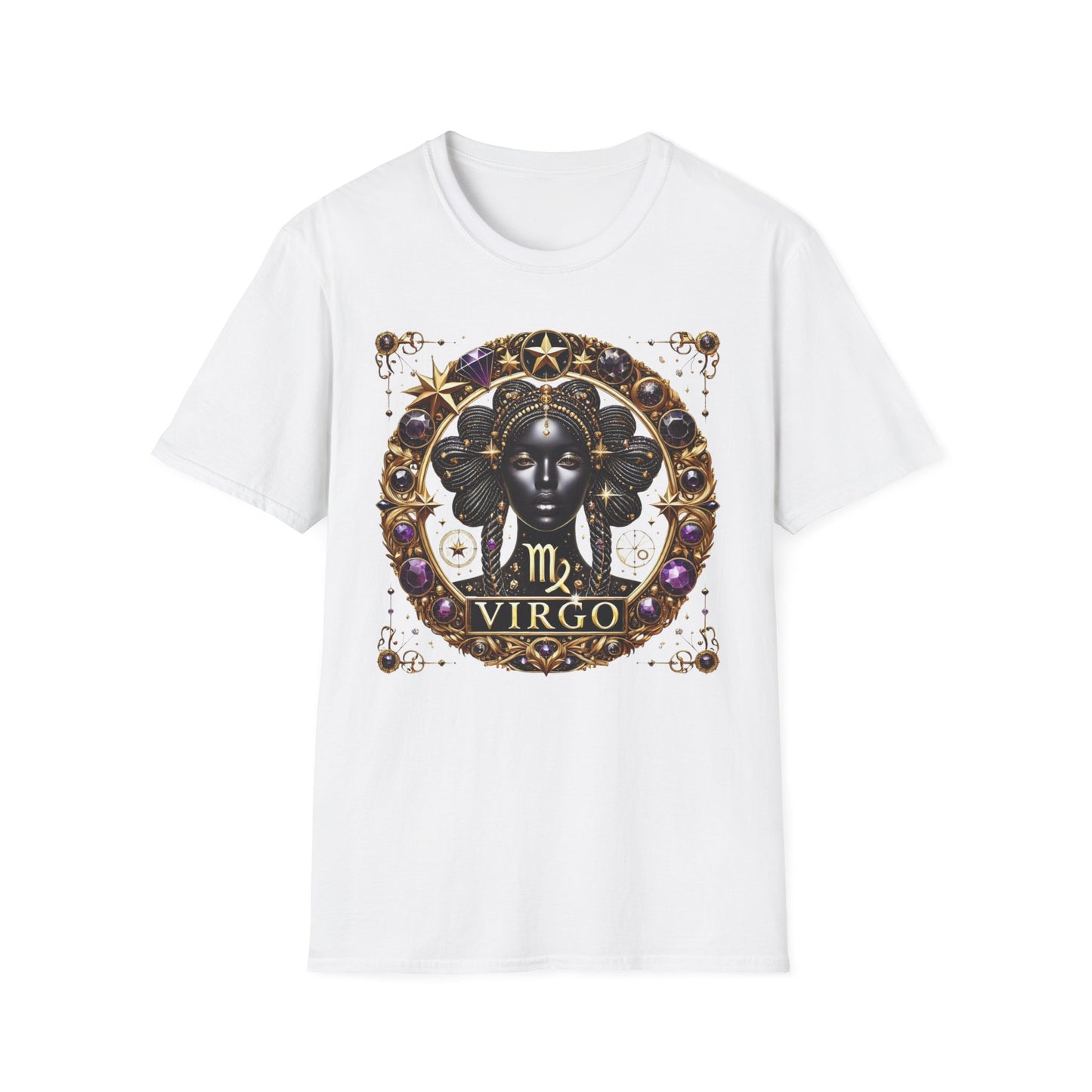 Virgo Zodiac Unisex Softstyle T-Shirt, Astrological Tee, Astrology Gift, Horoscope Apparel, Star Sign Shirt, Birthday Gift